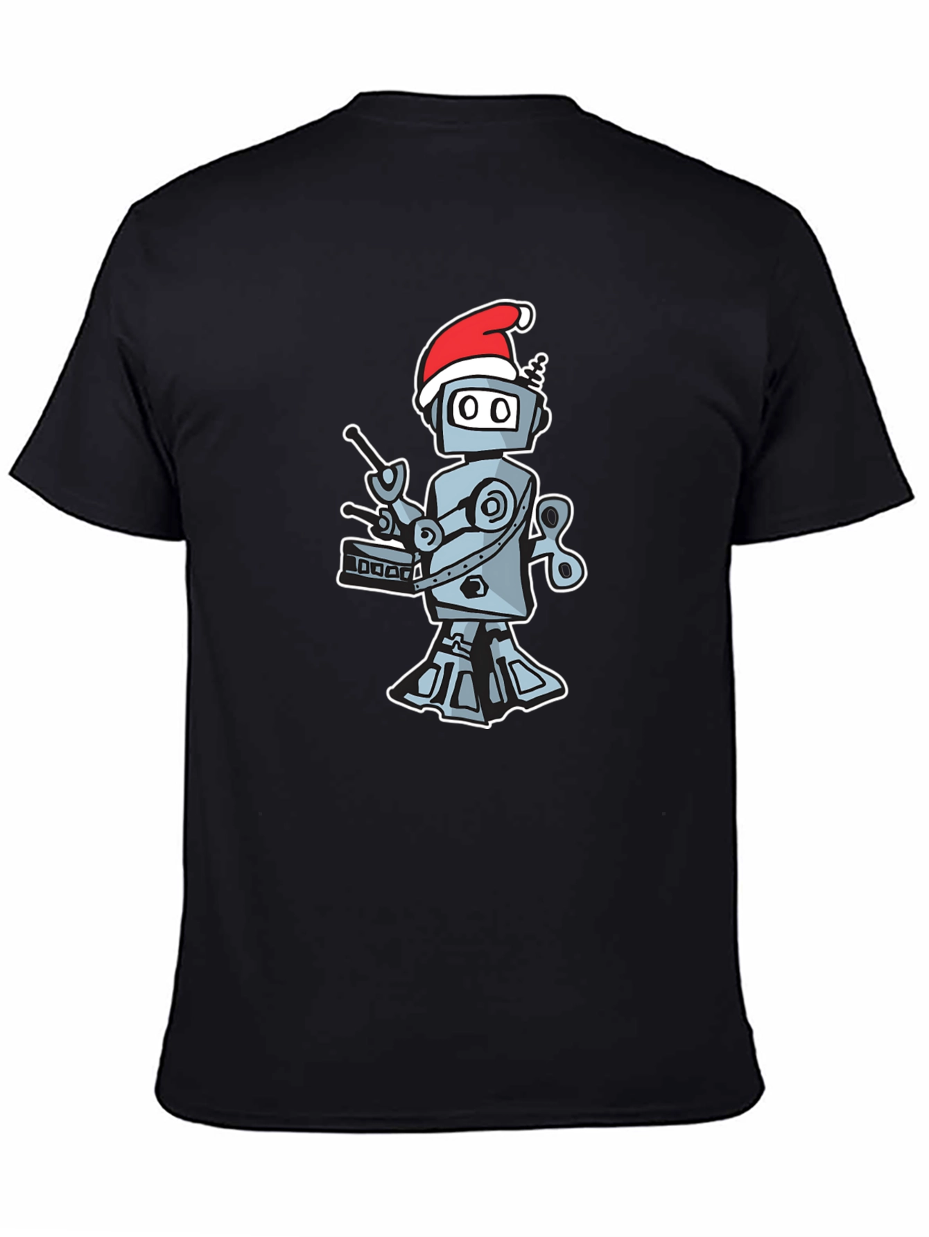 Robot Drummer Christmas Tee