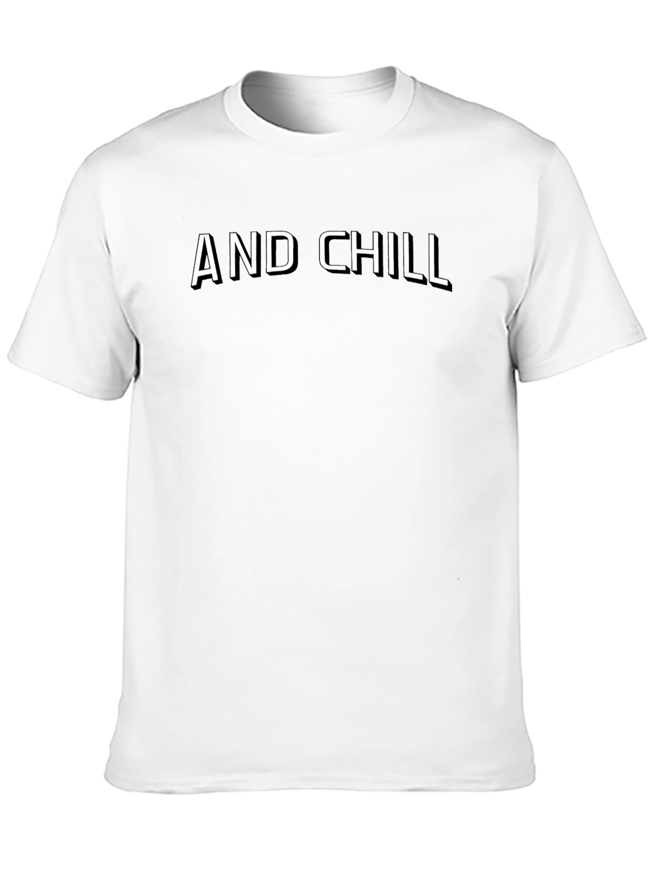 AND CHILL Black T-Shirt - Casual Style