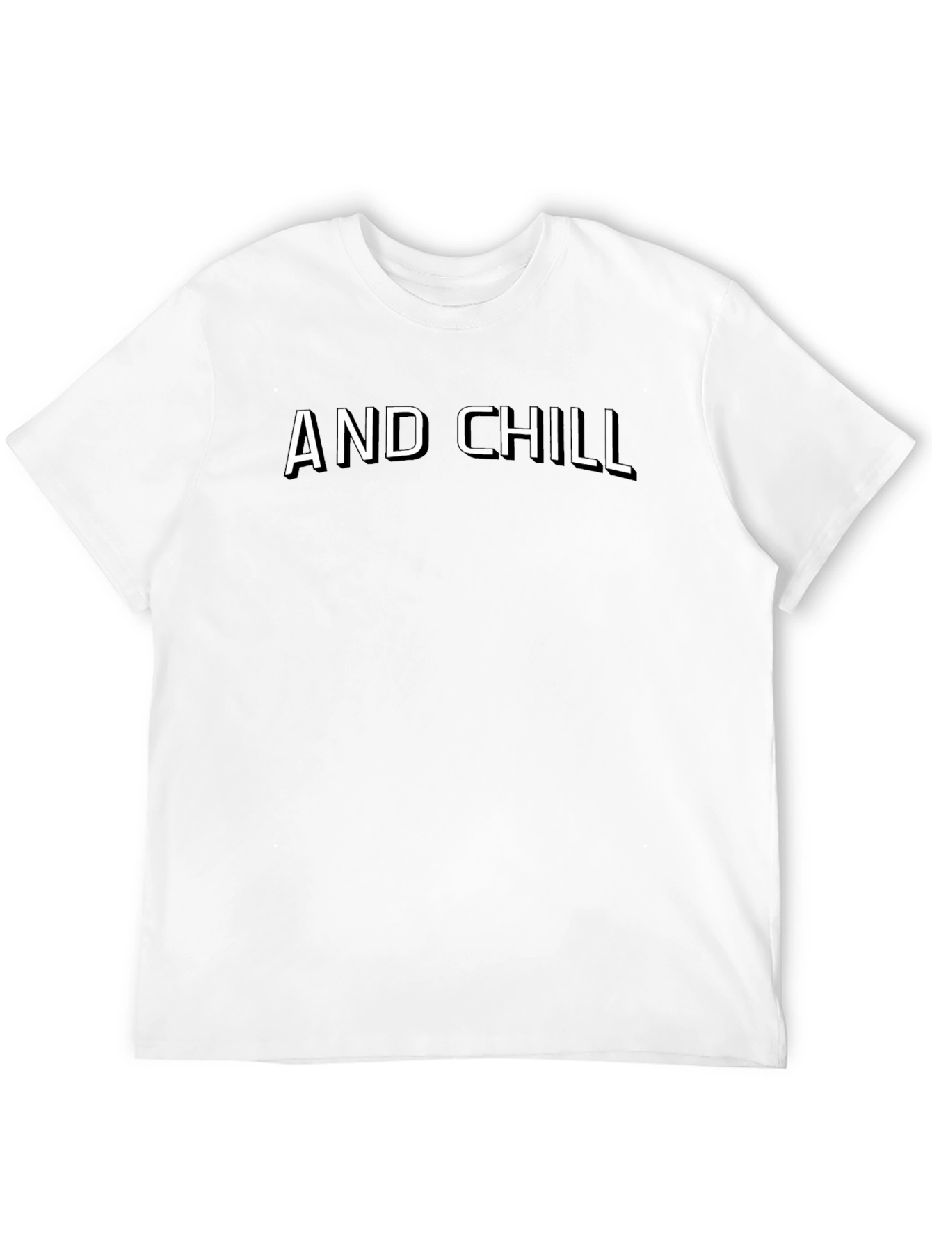 AND CHILL Black T-Shirt - Casual Style