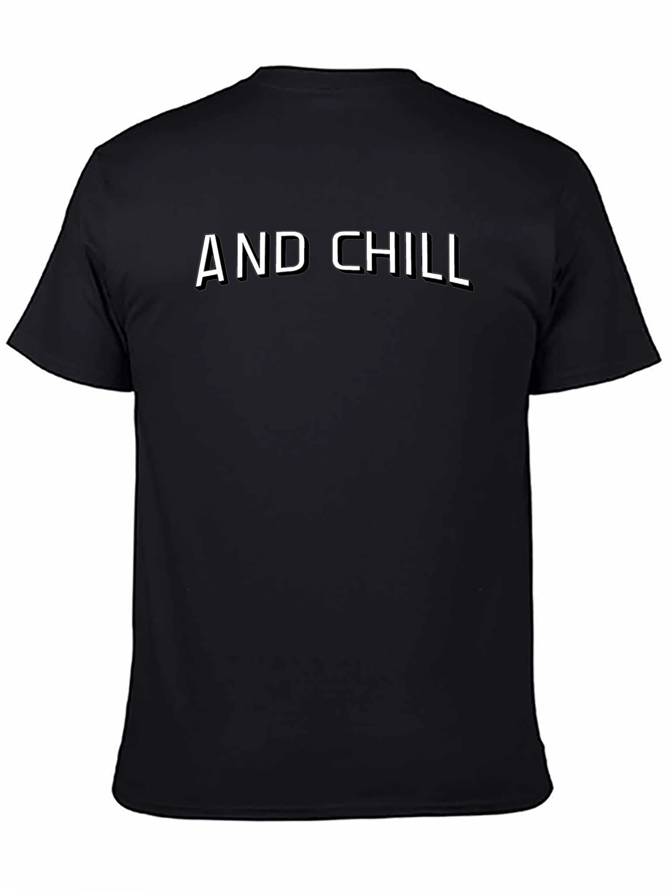 AND CHILL Black T-Shirt - Casual Style