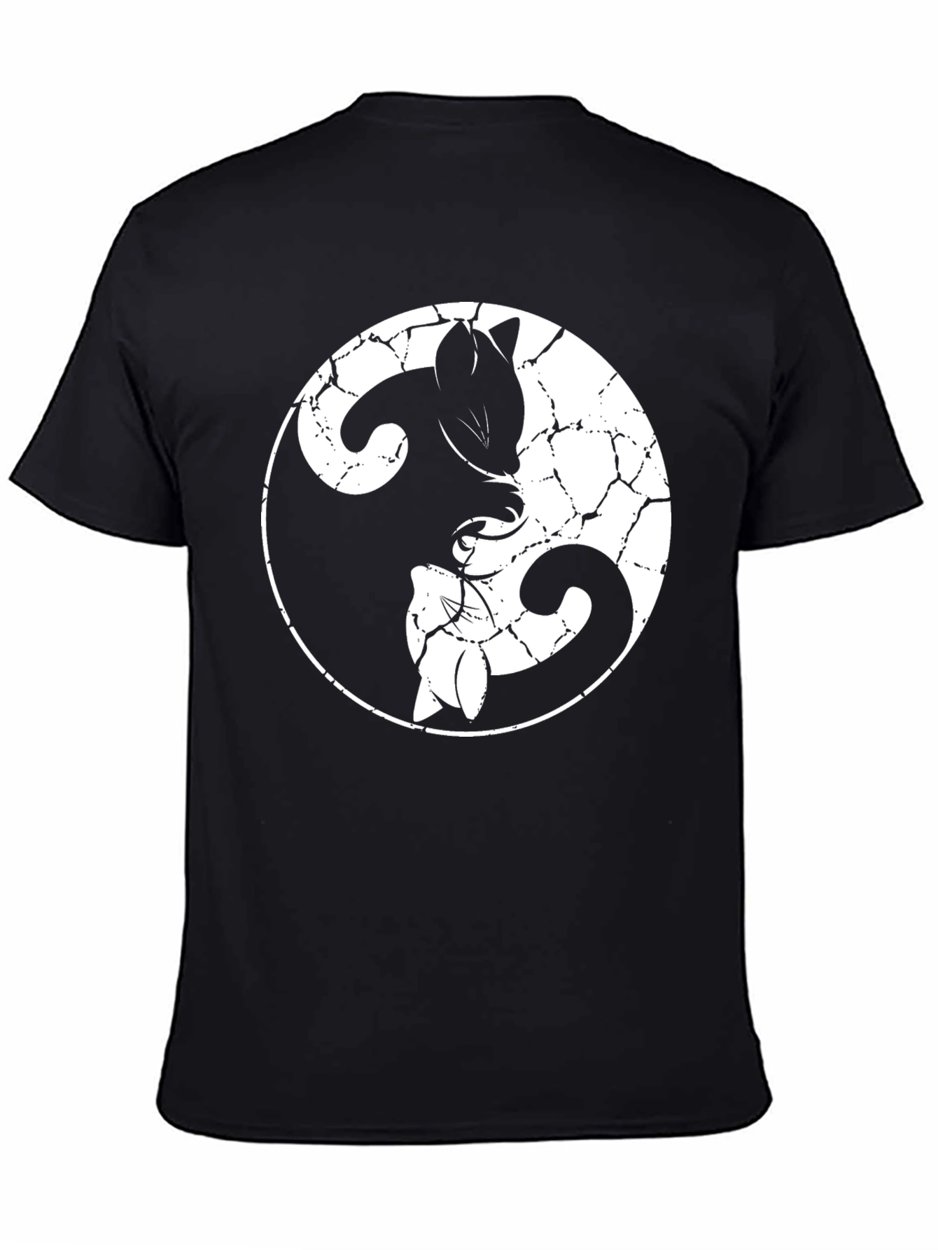 Yin Yang Cats T-Shirt - Balance and Style
