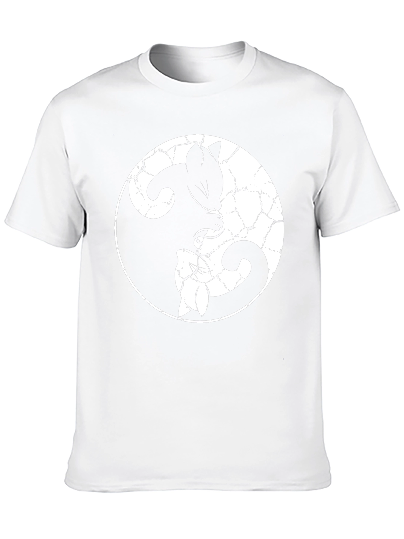 Yin Yang Cats T-Shirt - Balance and Style