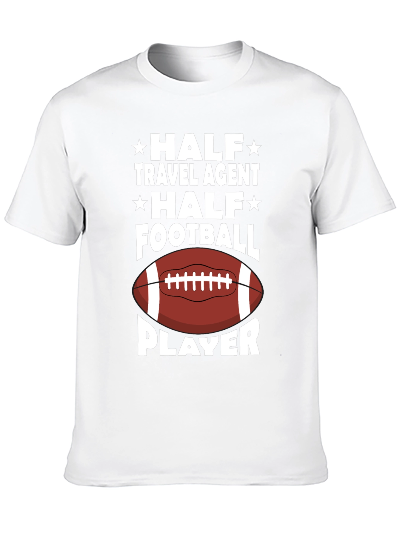 Half Travel Agent Half Football Player T-Shirt