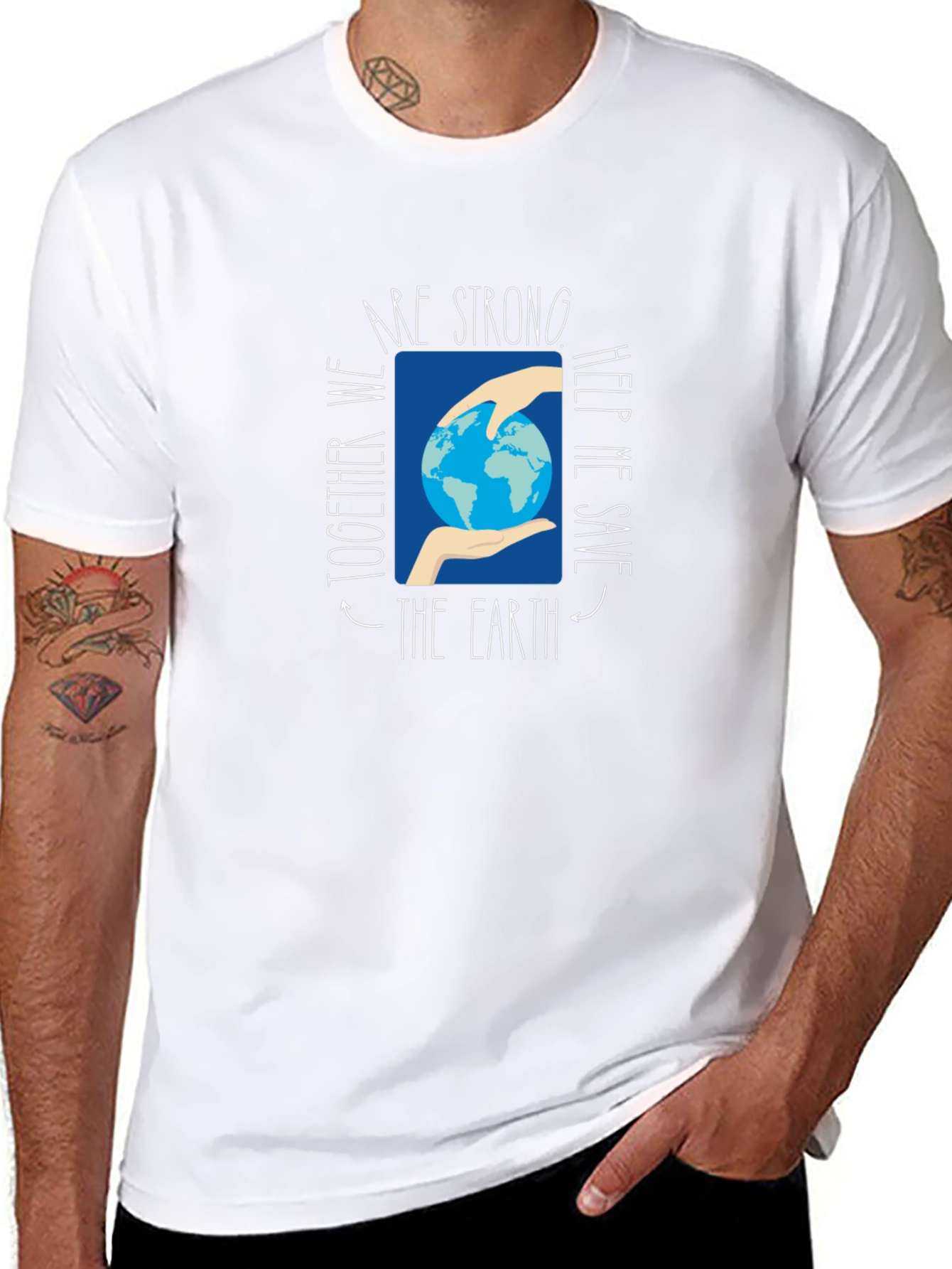 Save the Earth Graphic Tee - Black