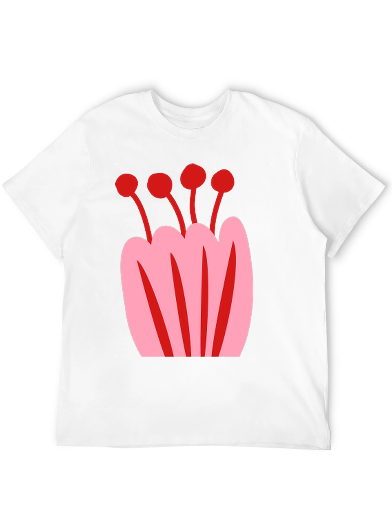 Floral Graphic Tee - Black Unisex T-Shirt