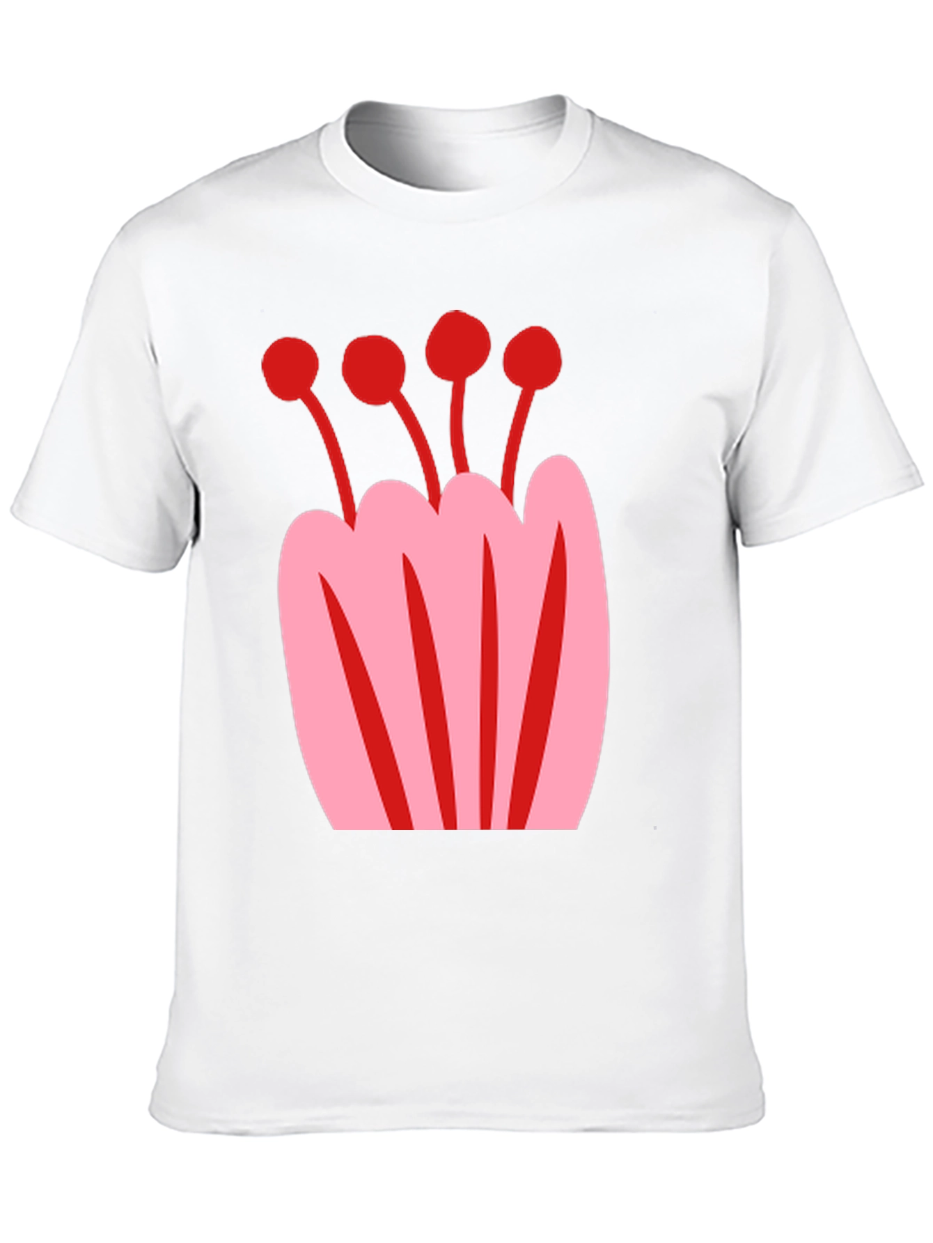 Floral Graphic Tee - Black Unisex T-Shirt
