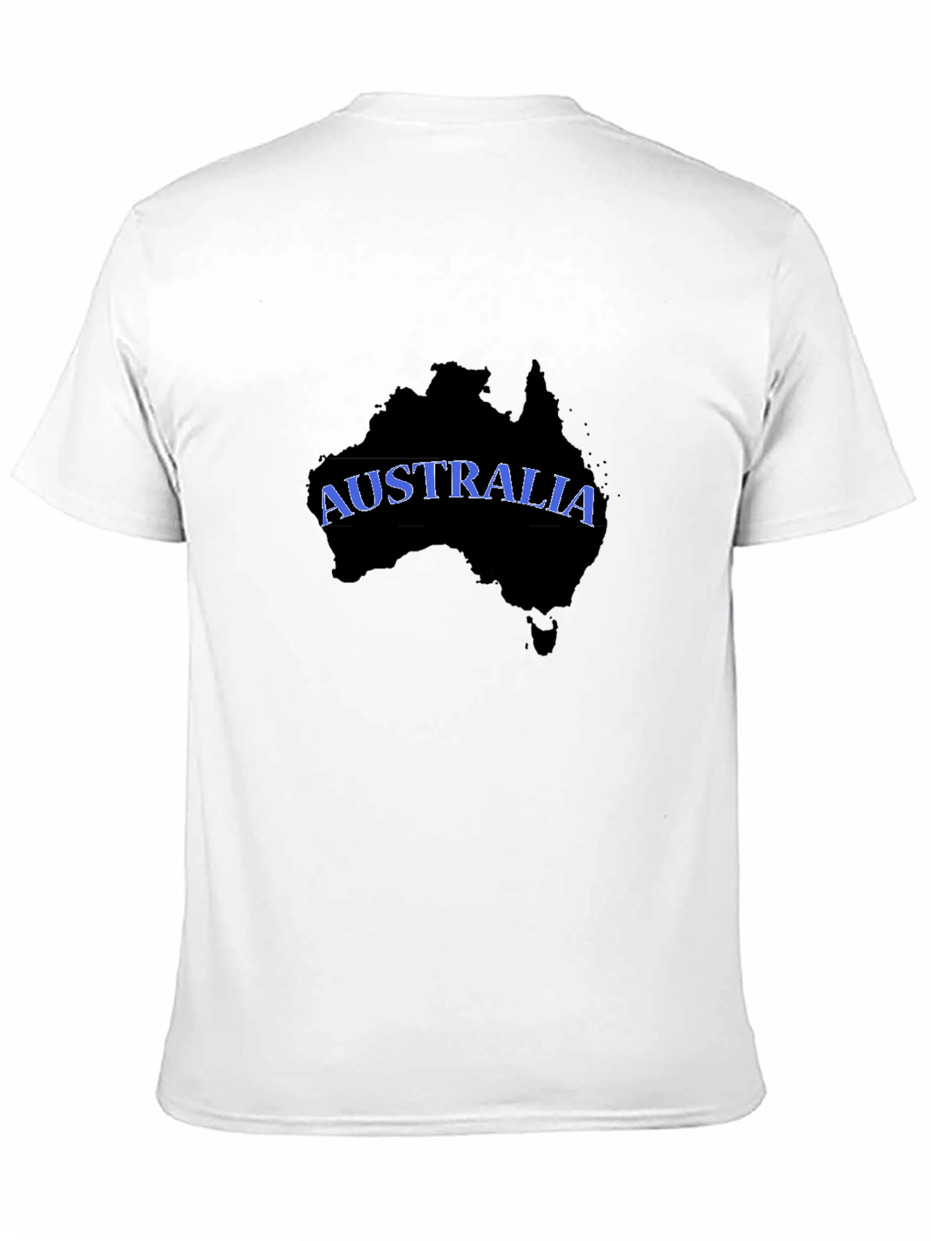 Australia Map T-Shirt - Black Graphic Tee