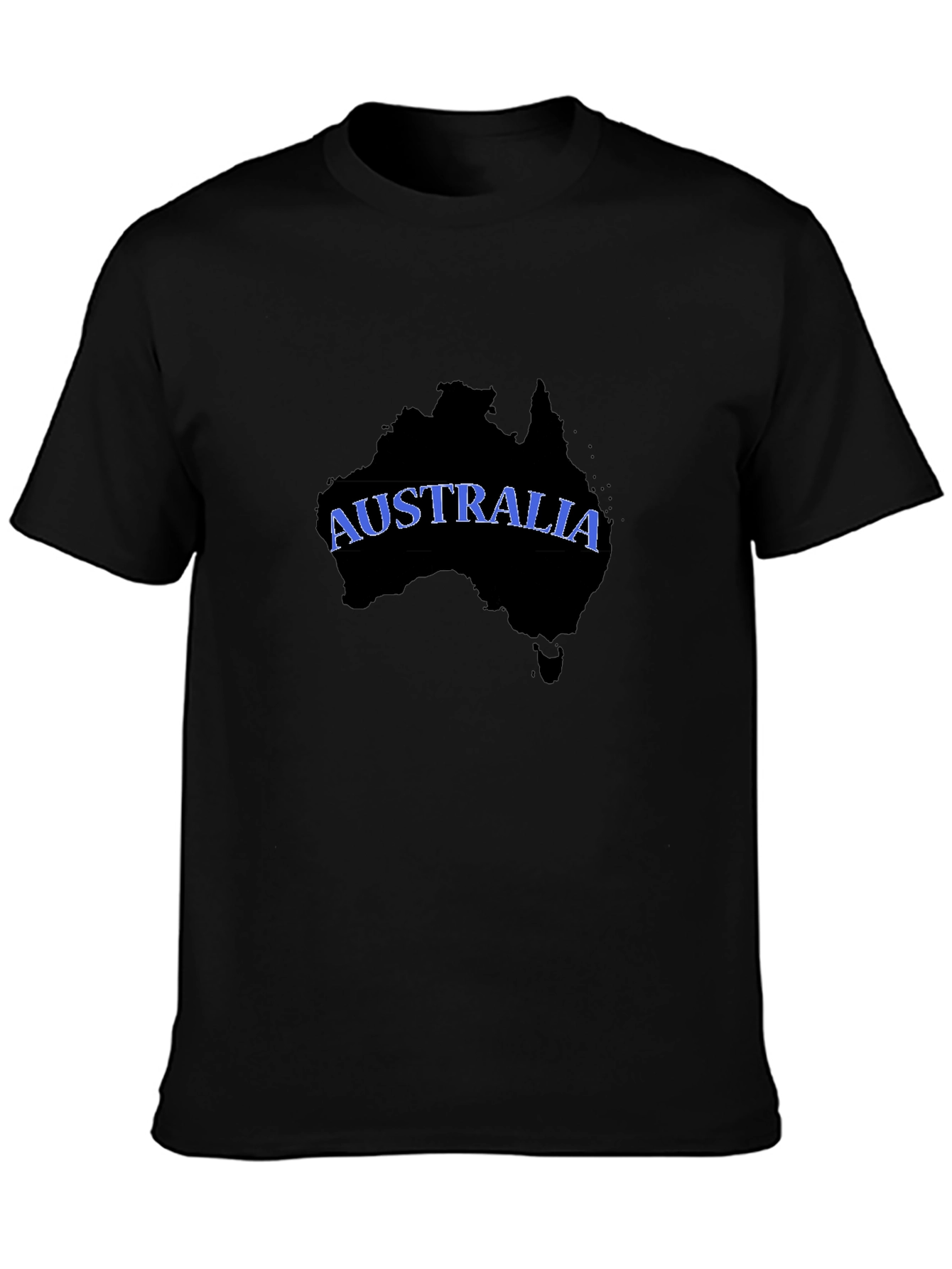Australia Map T-Shirt - Black Graphic Tee