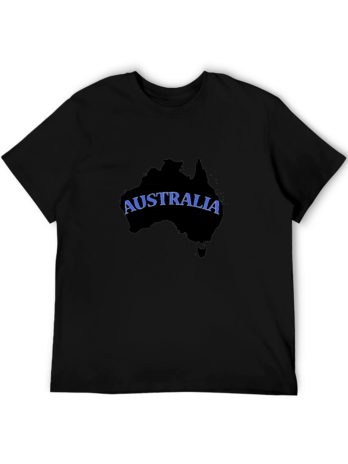 Australia Map T-Shirt - Black Graphic Tee