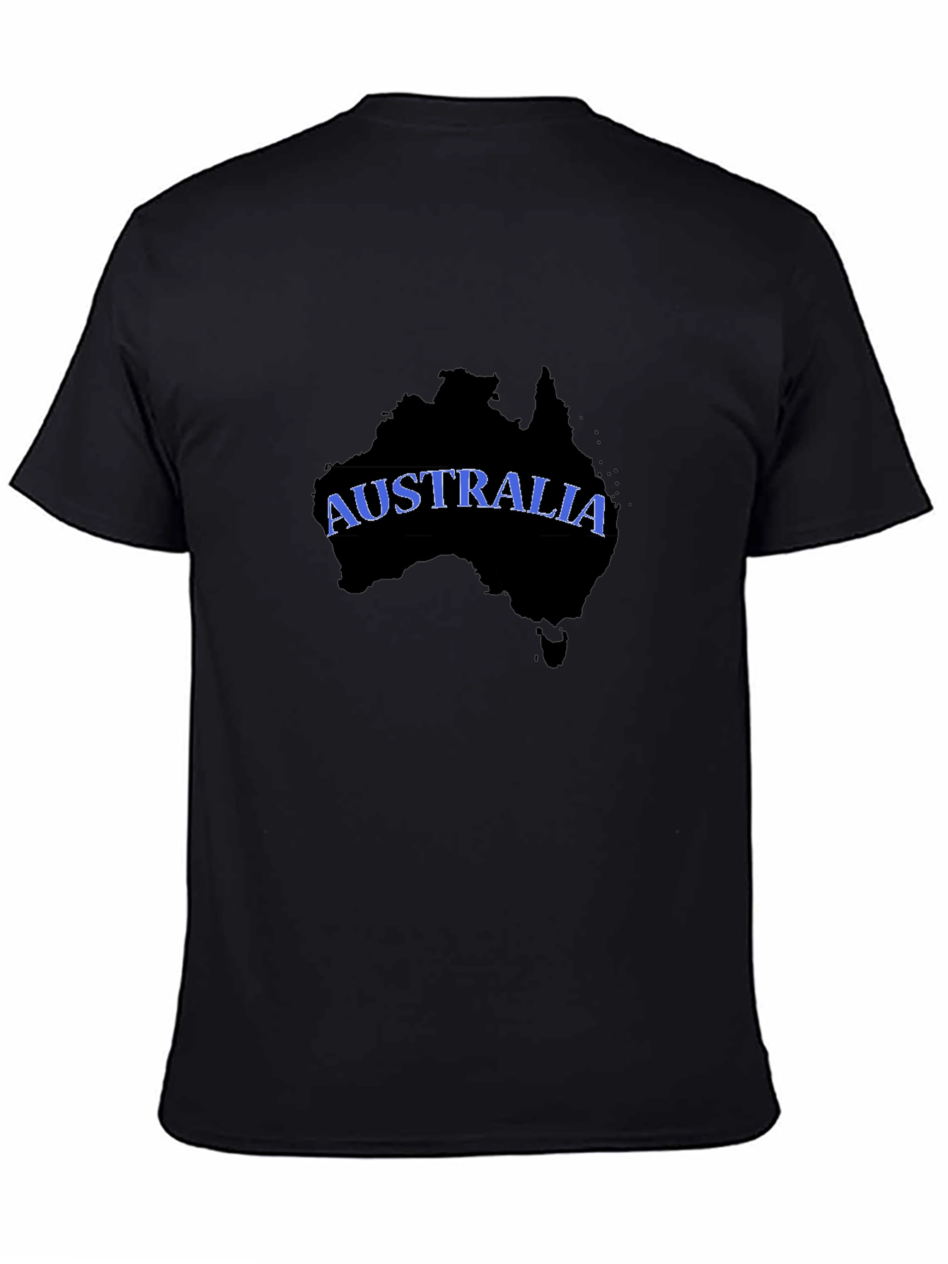 Australia Map T-Shirt - Black Graphic Tee