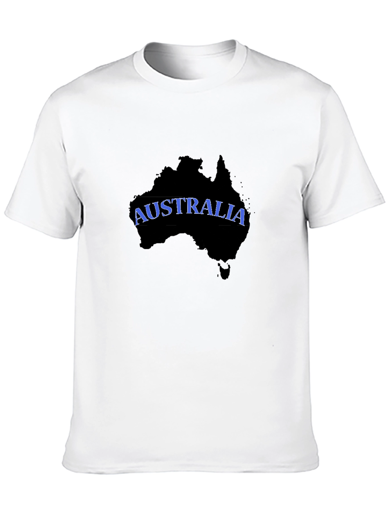 Australia Map T-Shirt - Black Graphic Tee