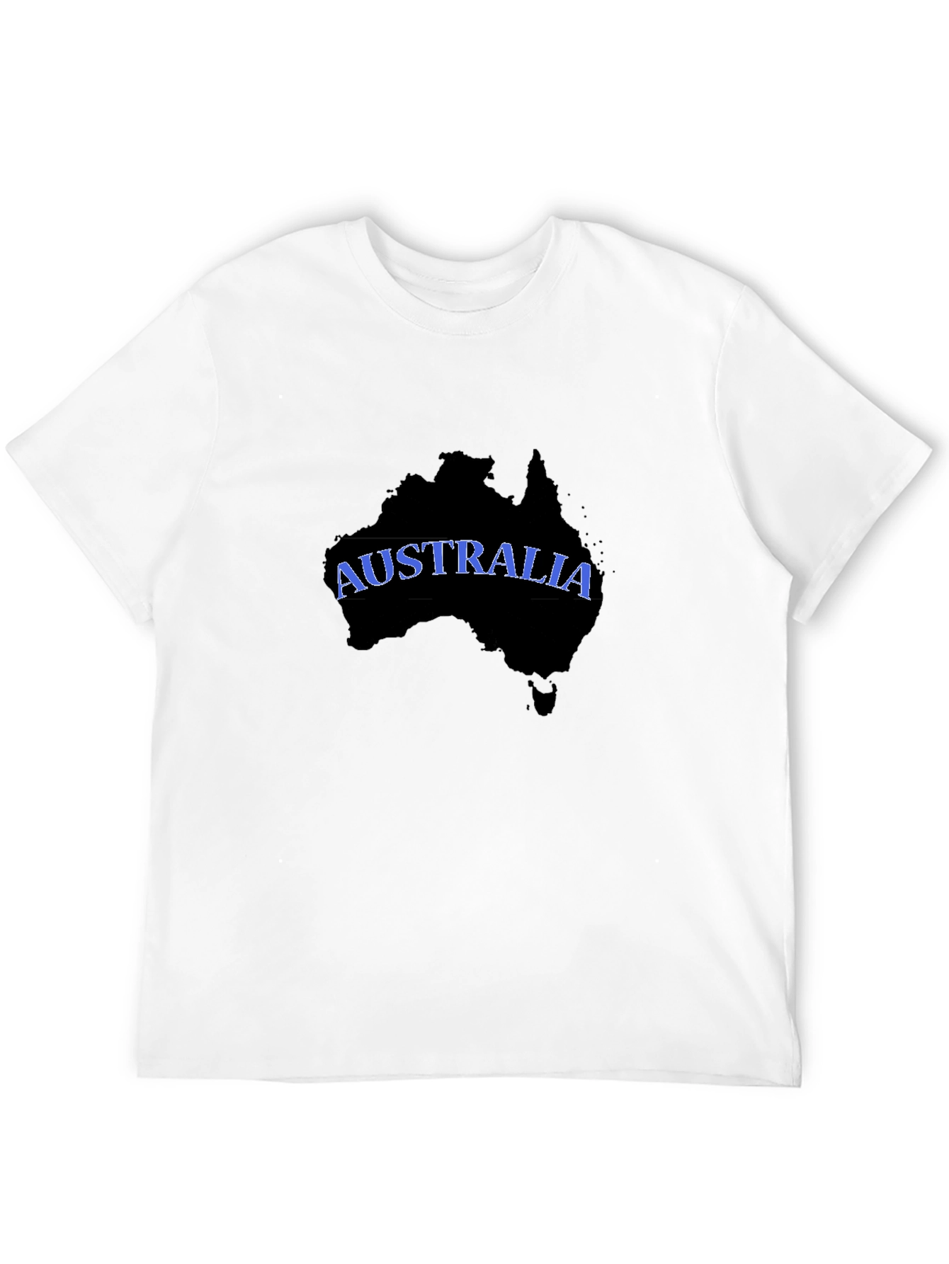Australia Map T-Shirt - Black Graphic Tee