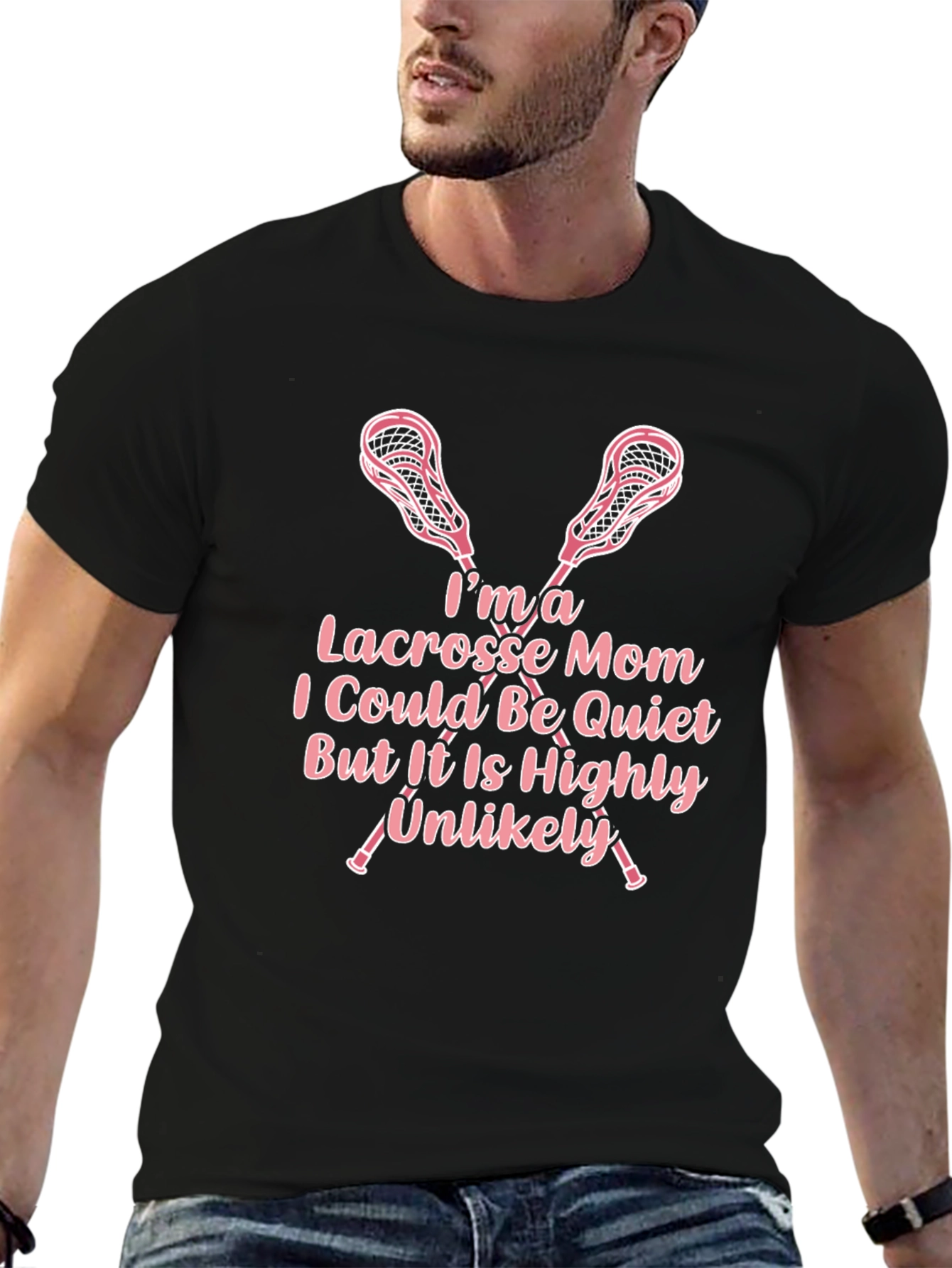 Lacrosse Mom Graphic T-Shirt - Sports Fan Apparel