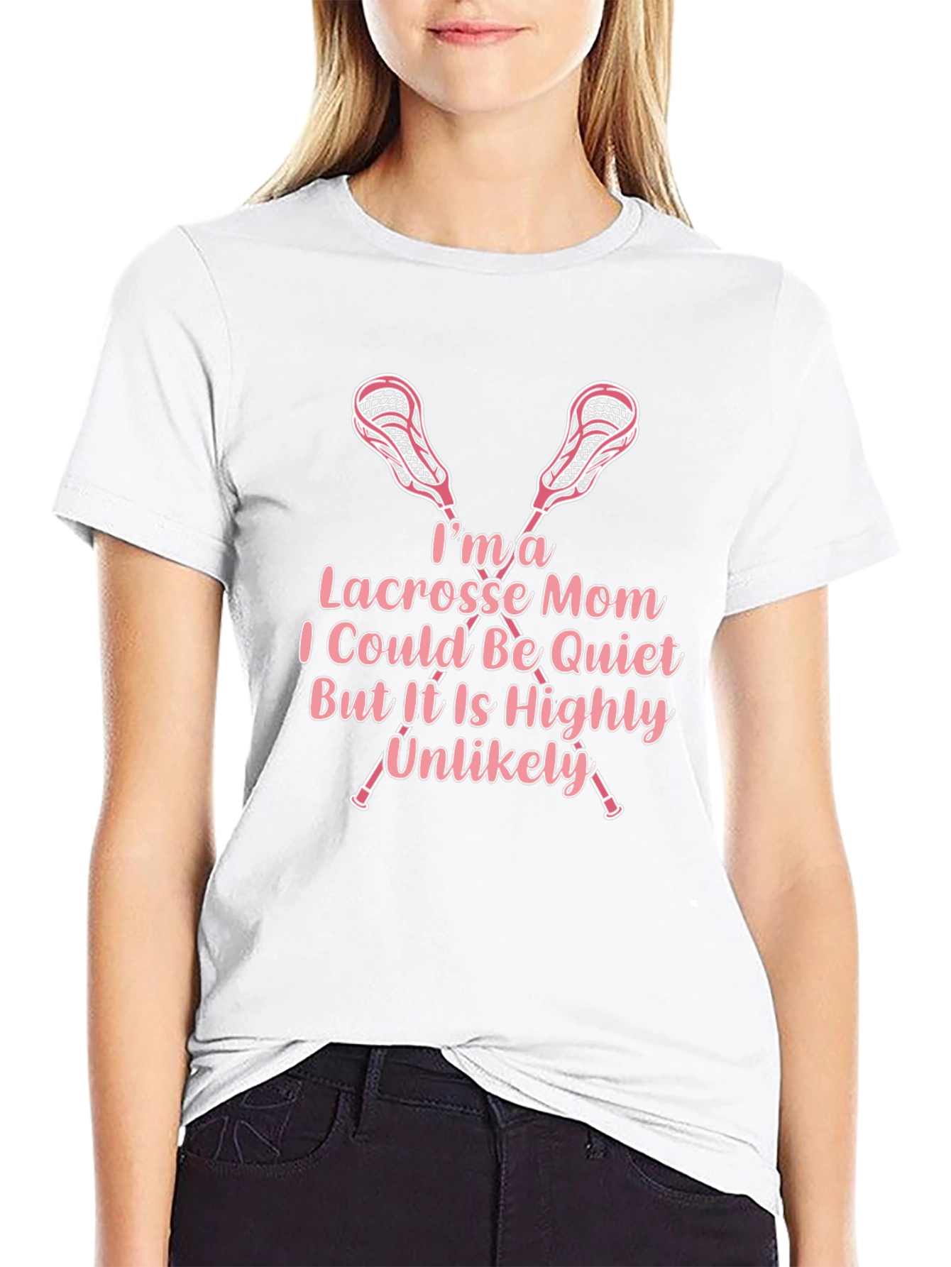 Lacrosse Mom Graphic T-Shirt - Sports Fan Apparel