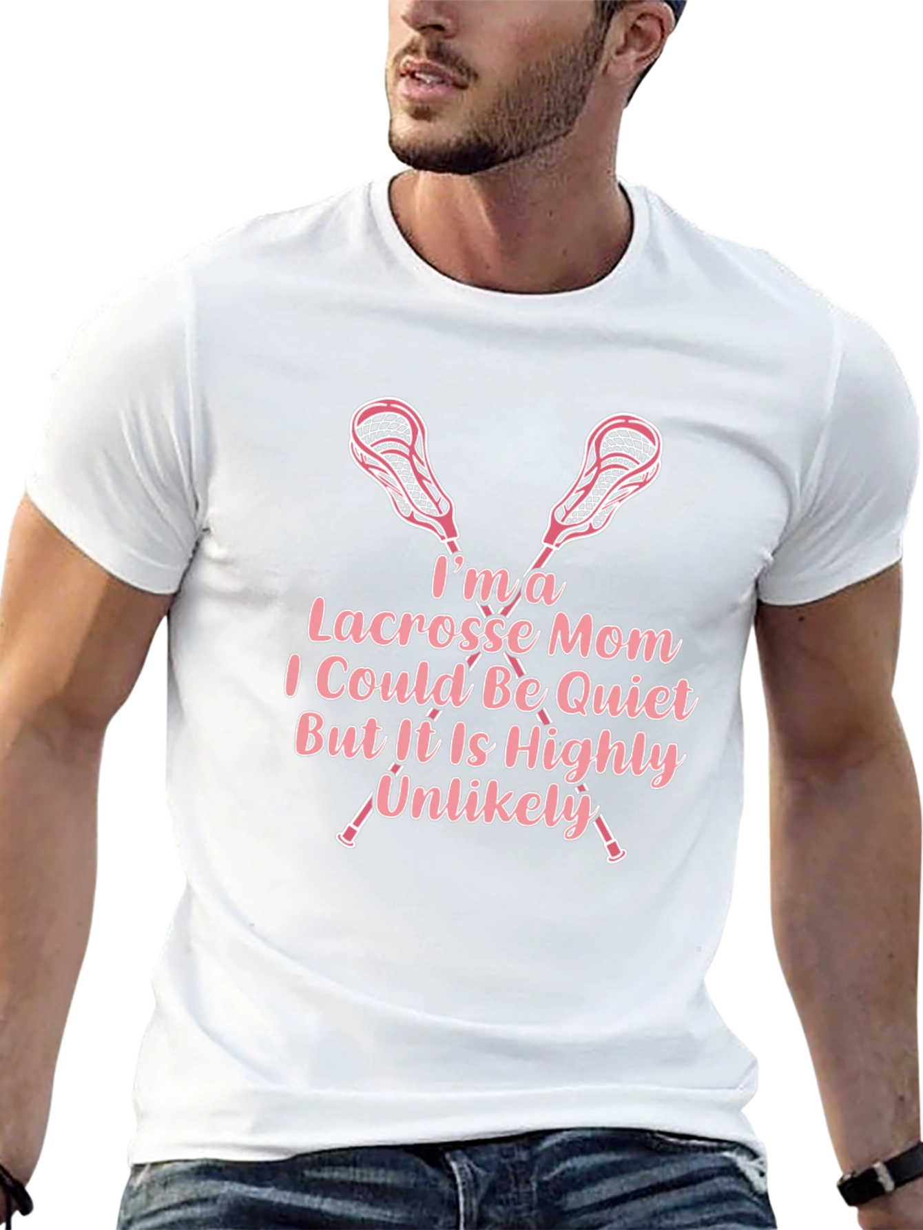 Lacrosse Mom Graphic T-Shirt - Sports Fan Apparel