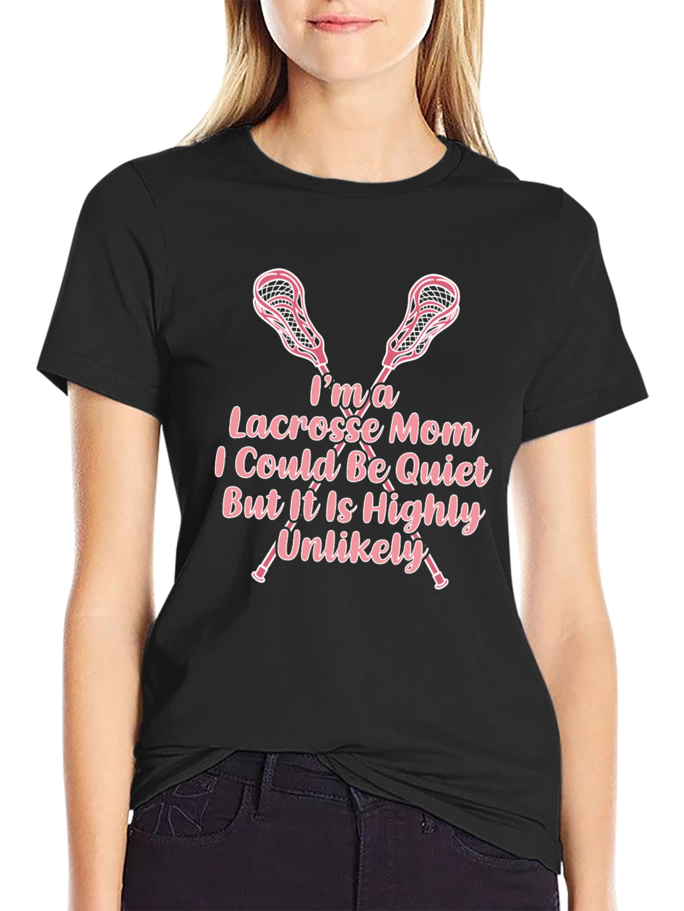 Lacrosse Mom Graphic T-Shirt - Sports Fan Apparel