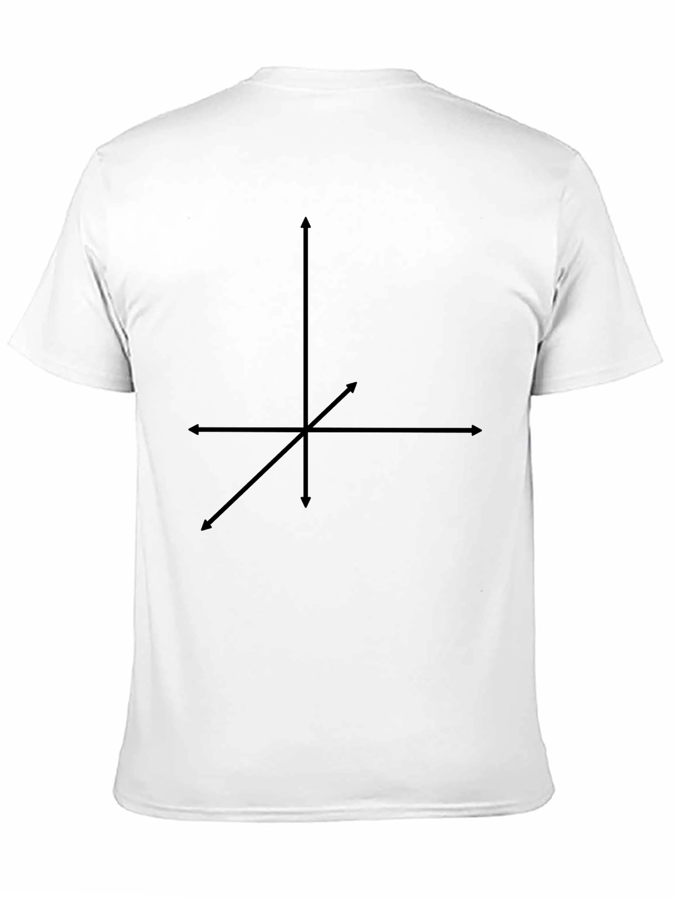 Black 3D Axis Graphic Tee - Stylish & Unique
