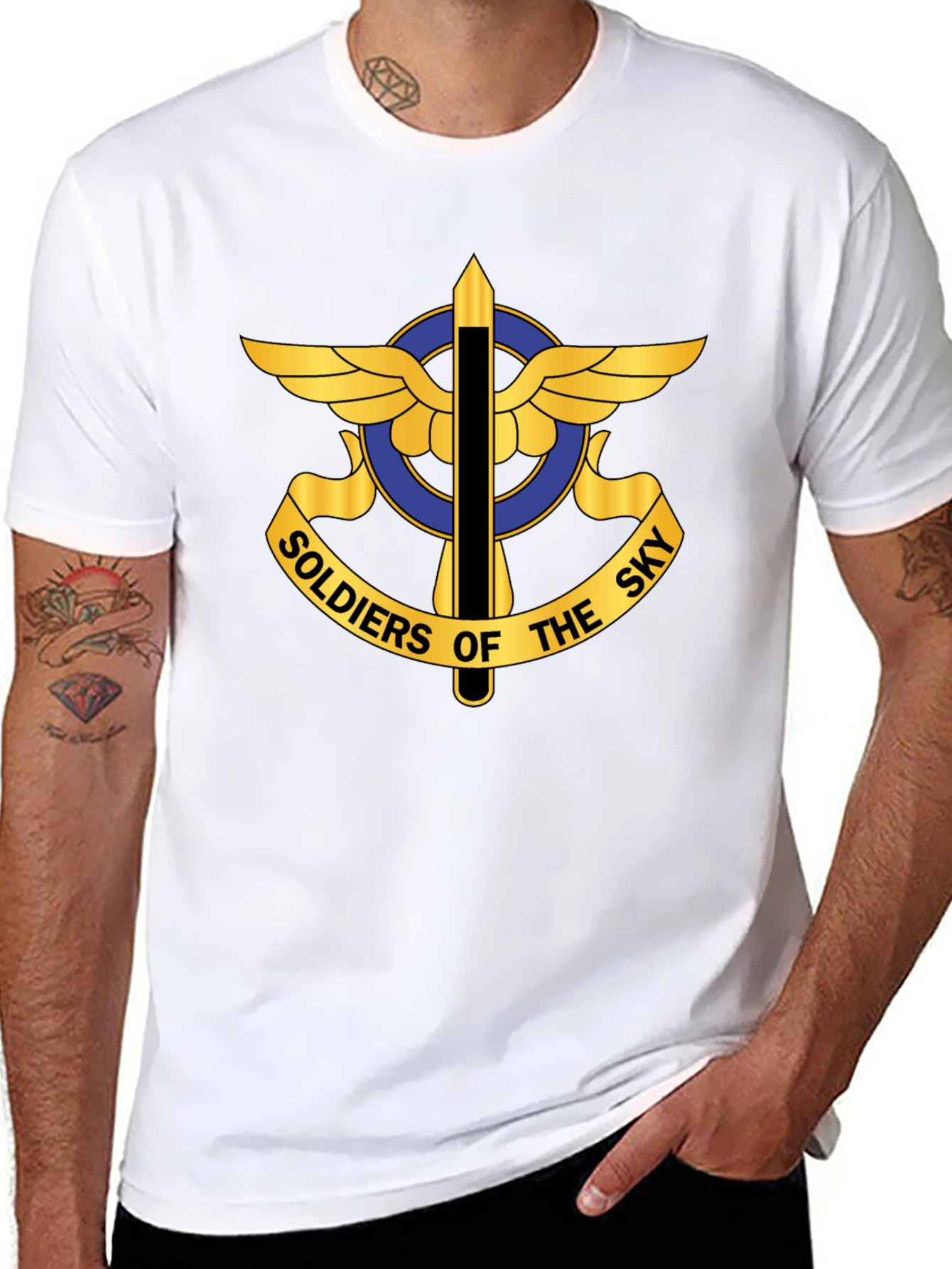 Soldiers of the Sky Graphic Tee - Black