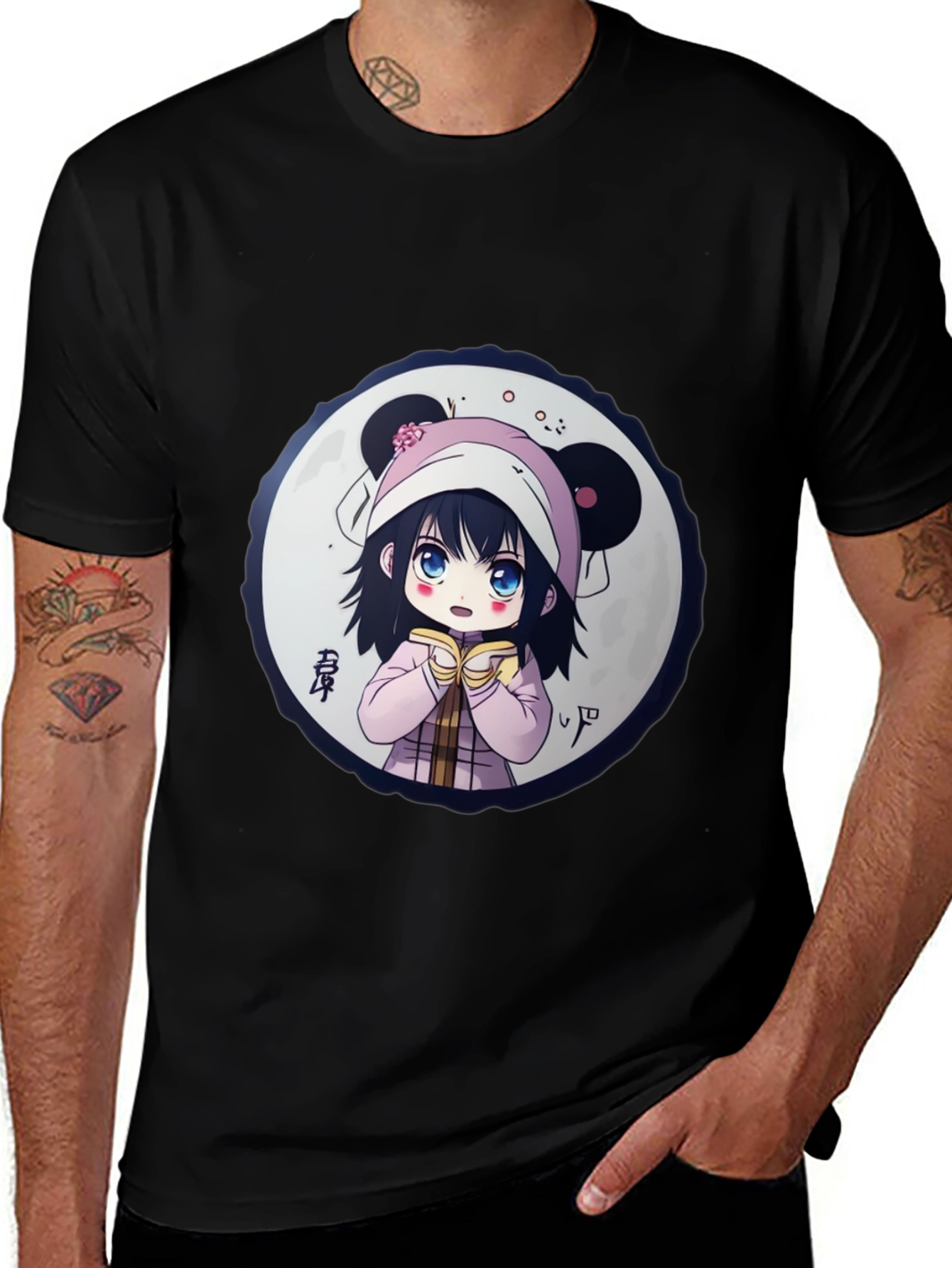 Anime Girl Graphic Tee - Unique Design