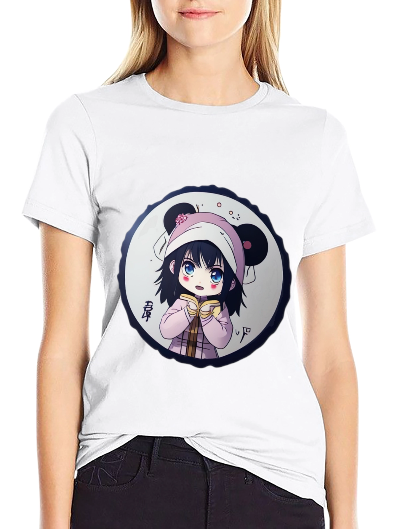 Anime Girl Graphic Tee - Unique Design