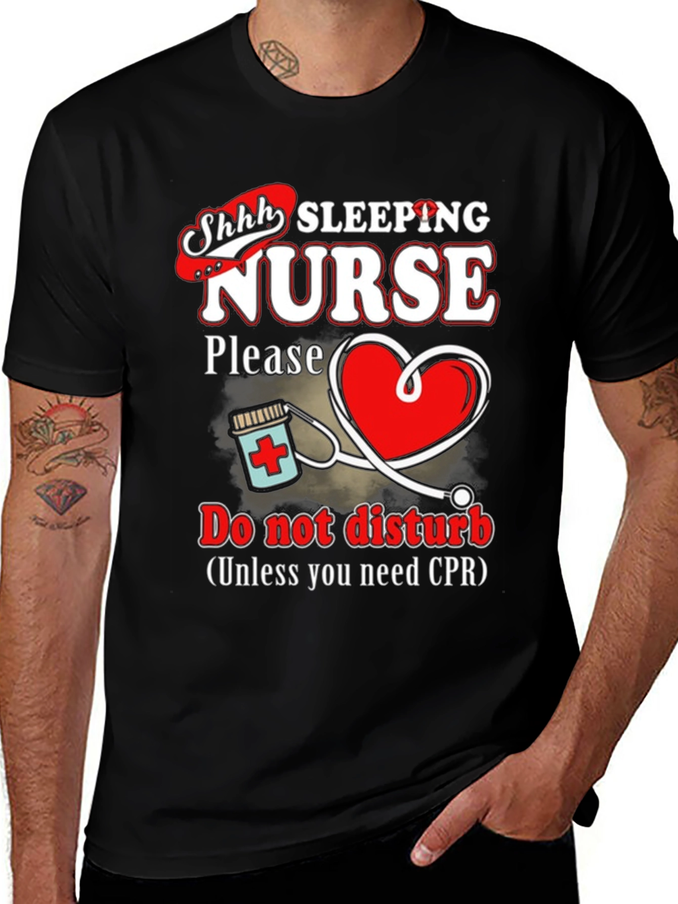 Sleeping Nurse T-Shirt - Do Not Disturb