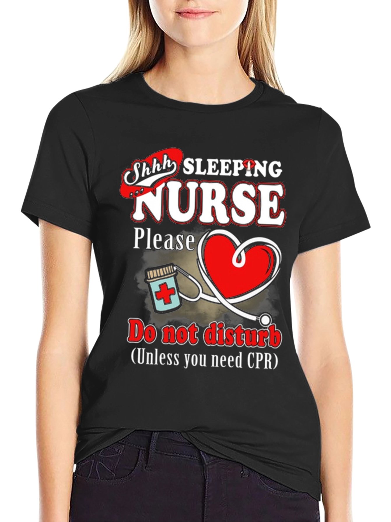 Sleeping Nurse T-Shirt - Do Not Disturb