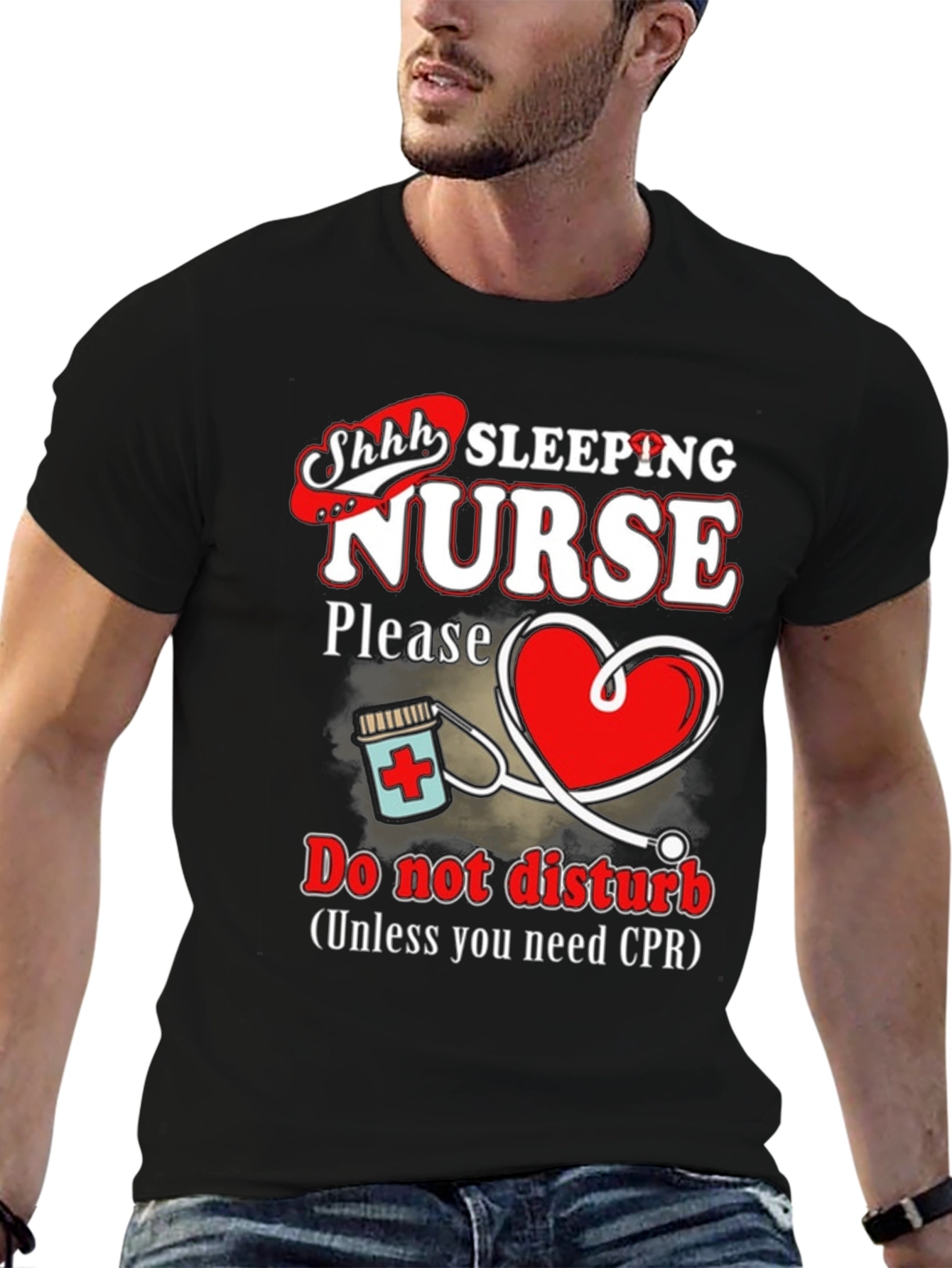 Sleeping Nurse T-Shirt - Do Not Disturb
