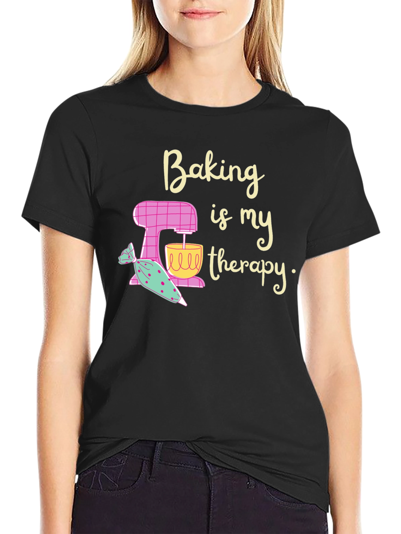 Baking is My Therapy Graphic T-Shirt