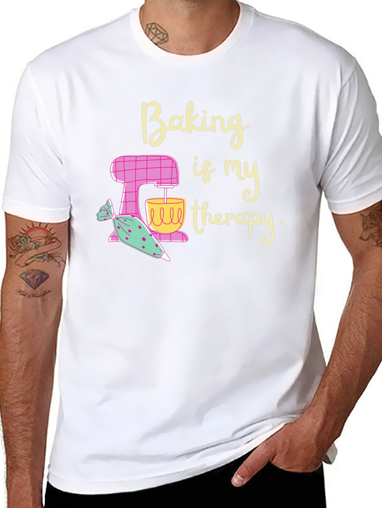 Baking is My Therapy Graphic T-Shirt