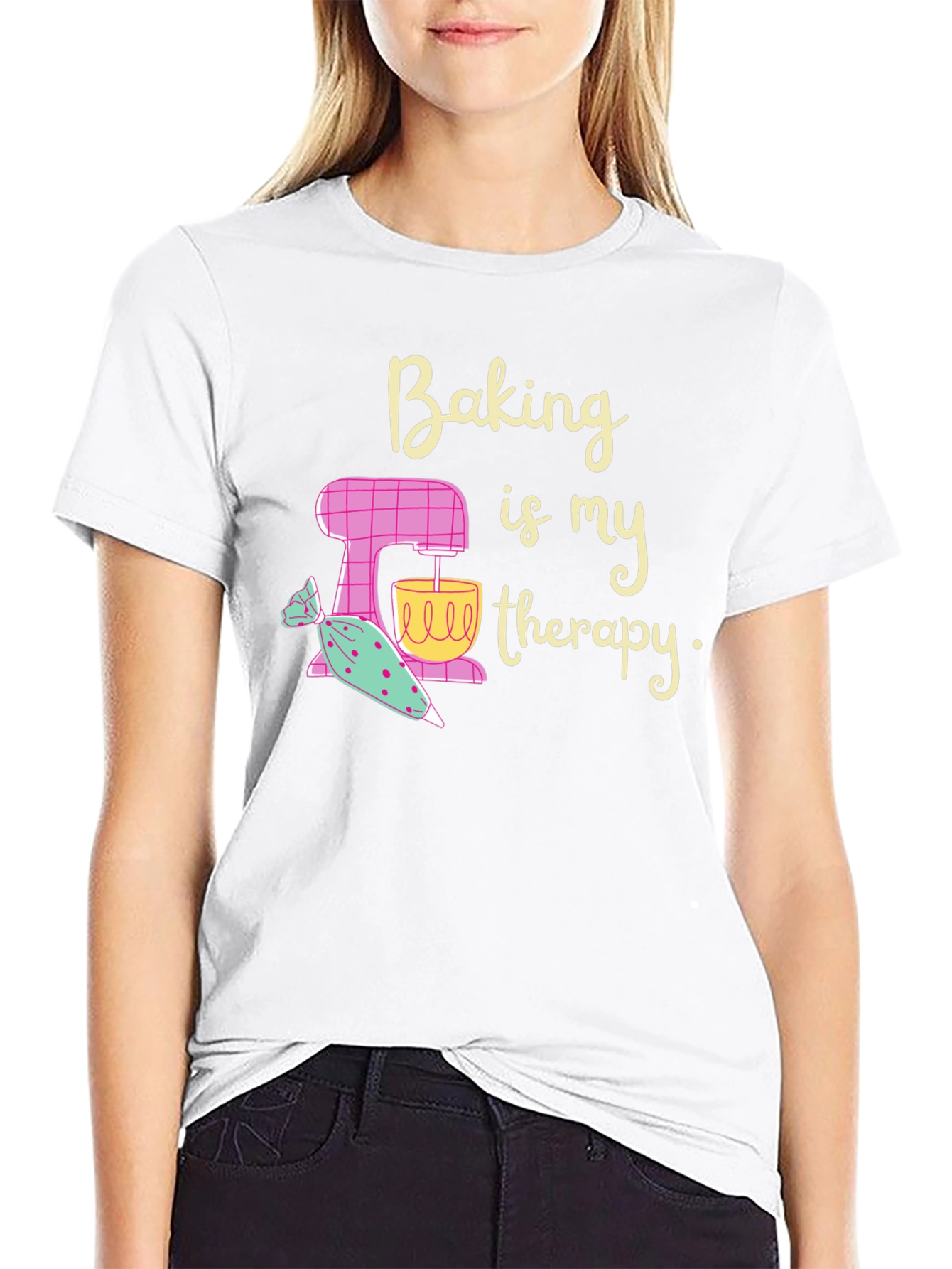 Baking is My Therapy Graphic T-Shirt