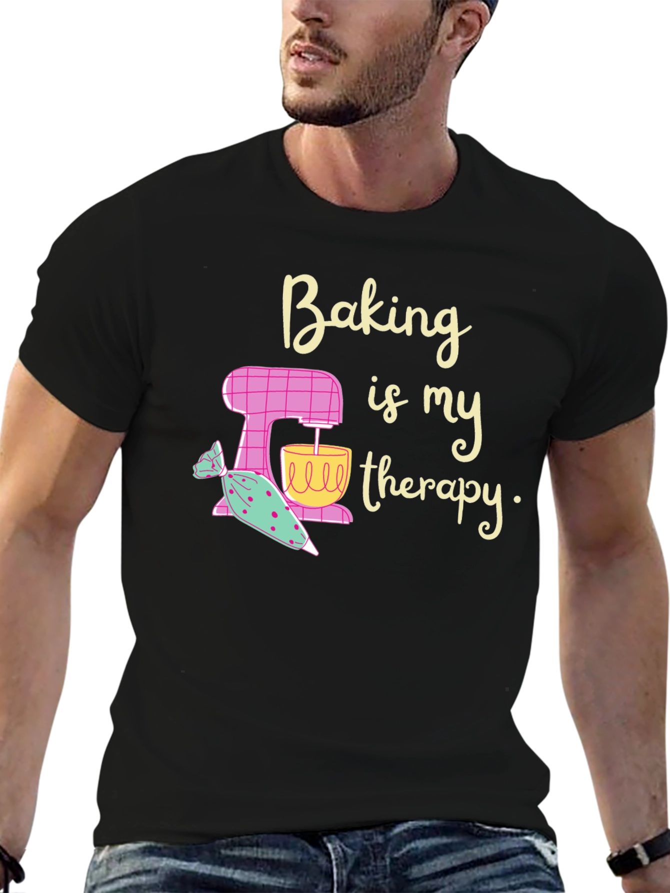 Baking is My Therapy Graphic T-Shirt
