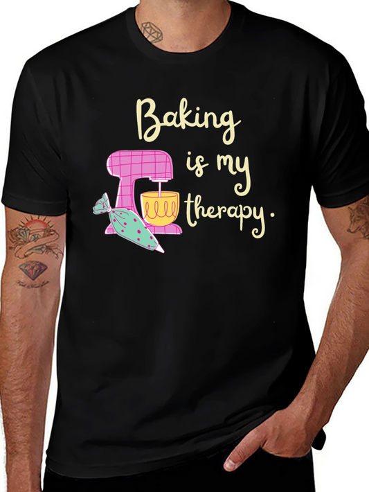 Baking is My Therapy Graphic T-Shirt