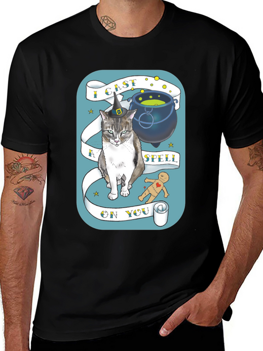 I Cast a Spell On You Cat Graphic T-Shirt