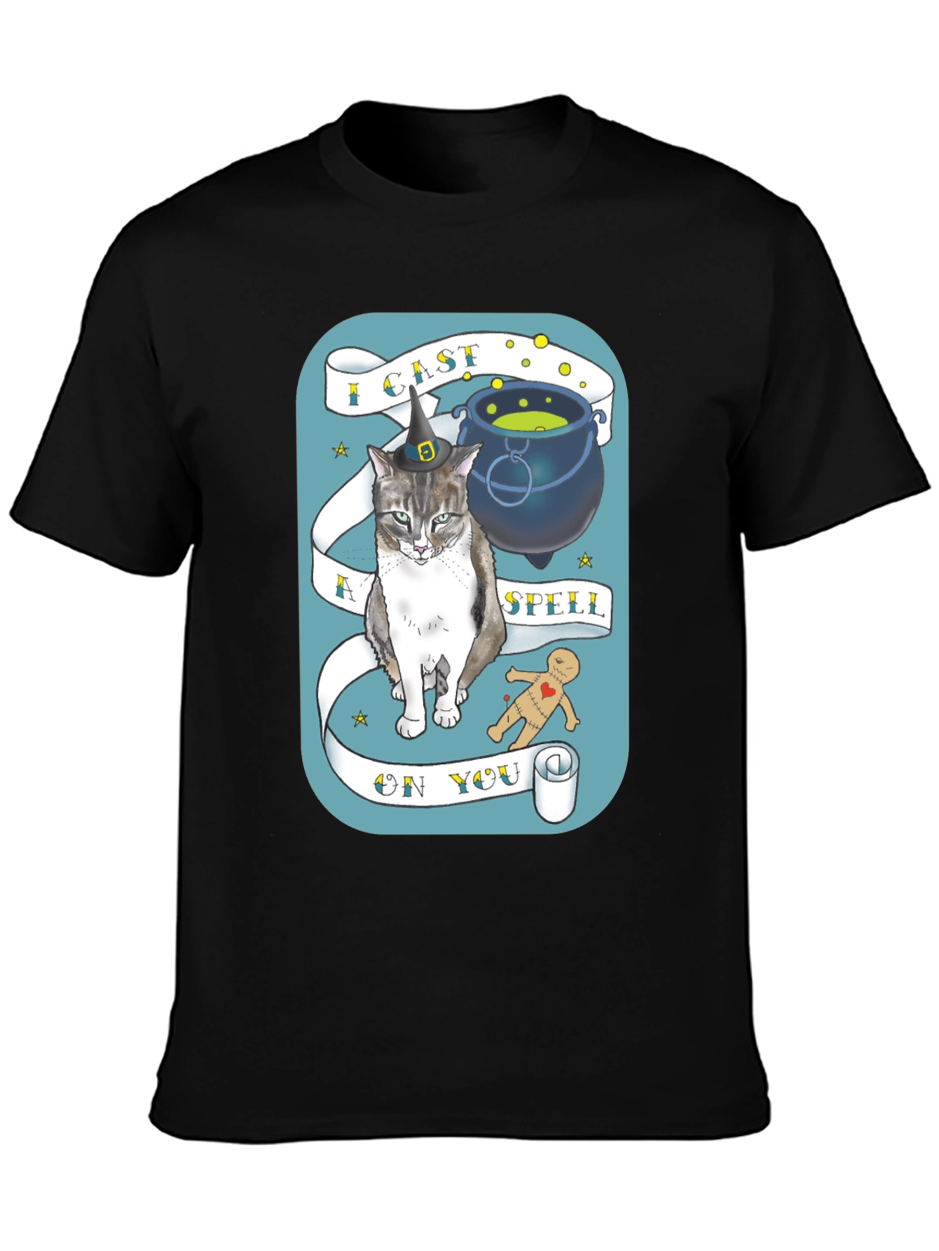 I Cast a Spell On You Cat Graphic T-Shirt