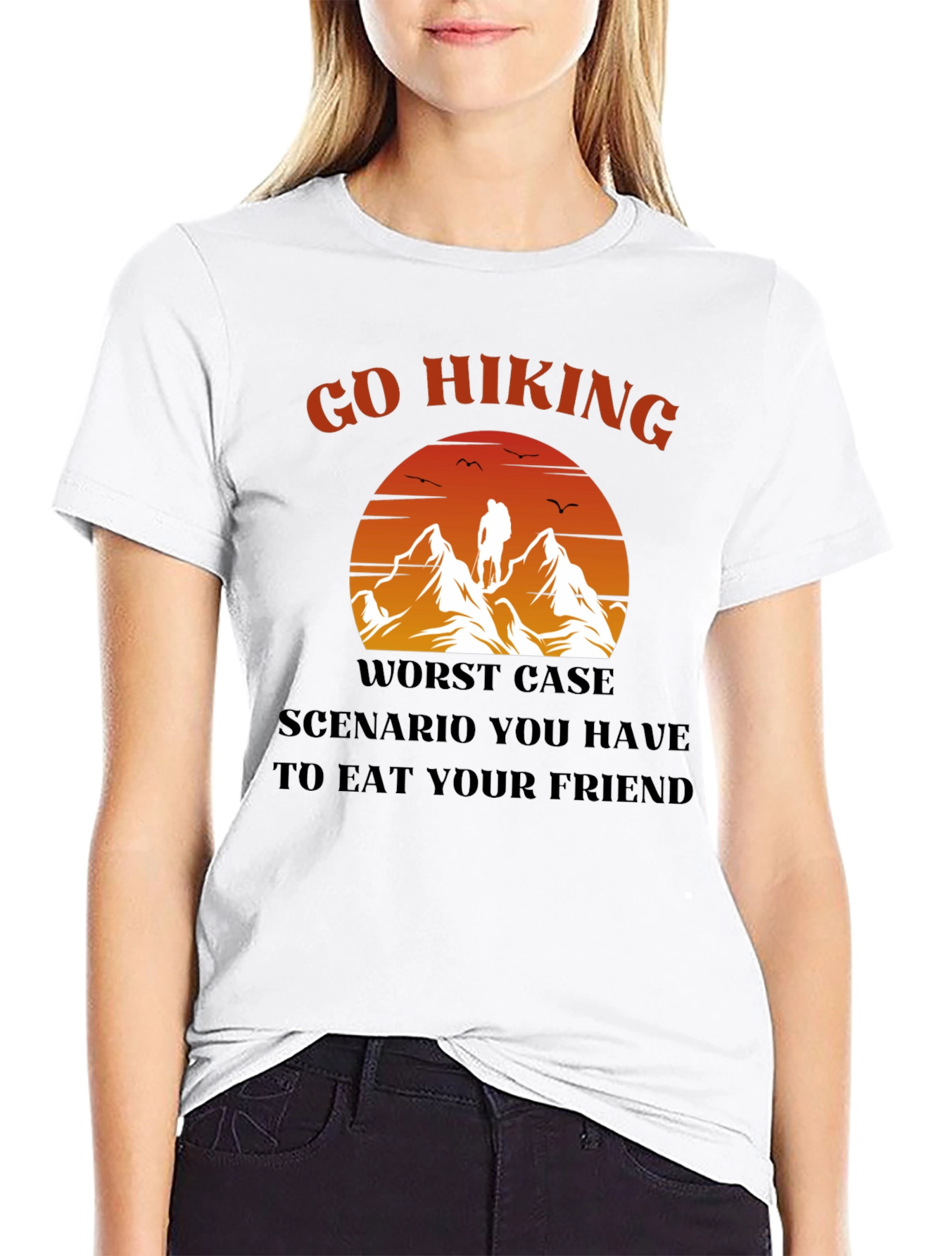 Go Hiking Eat Your Friend Graphic Tee