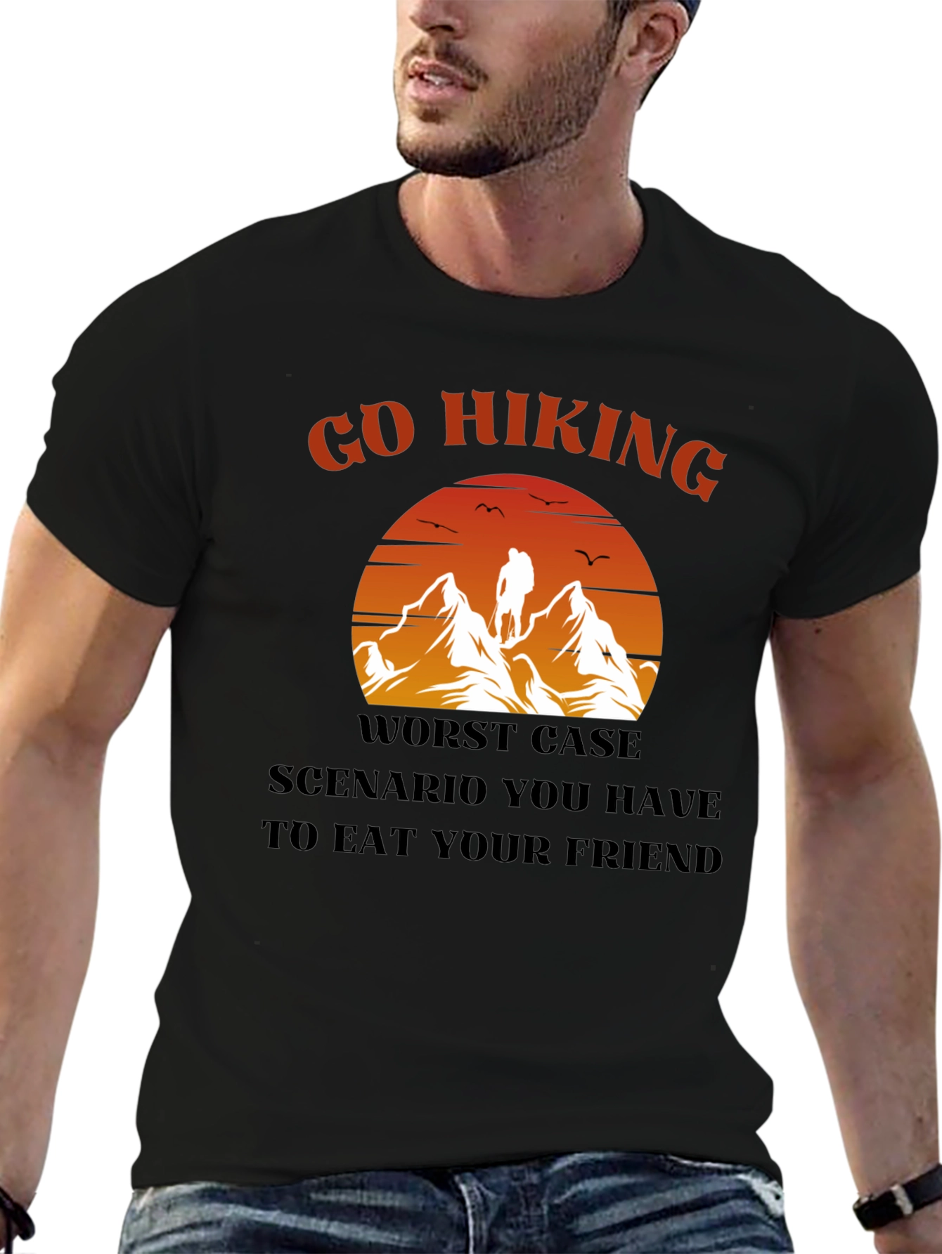 Go Hiking Eat Your Friend Graphic Tee