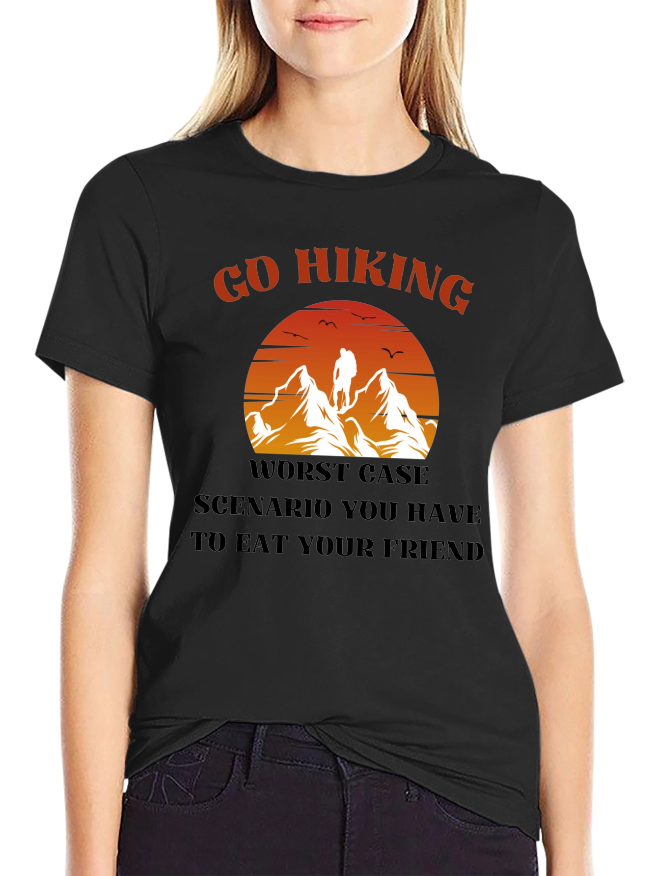 Go Hiking Eat Your Friend Graphic Tee
