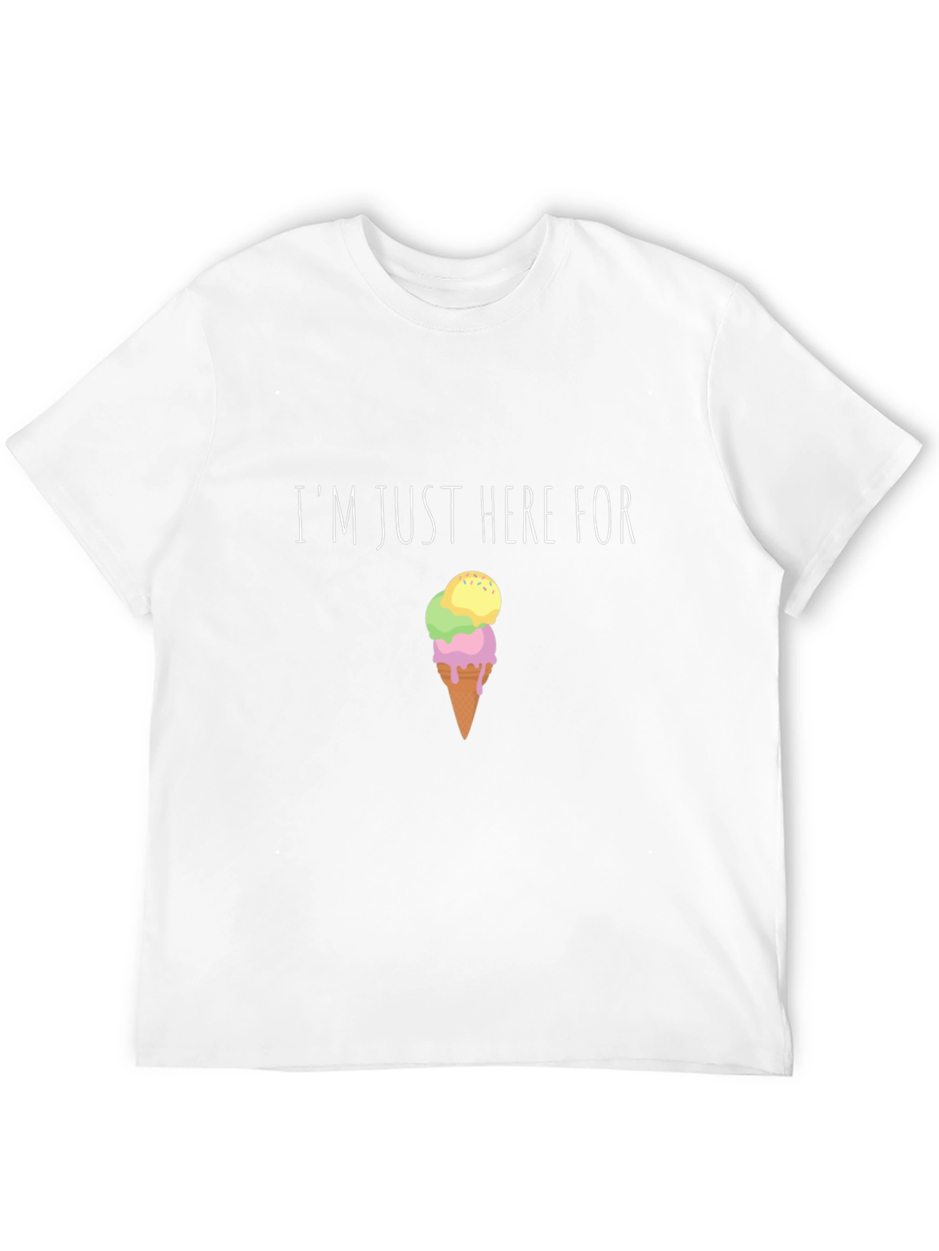 Im Just Here For Ice Cream Graphic Tee
