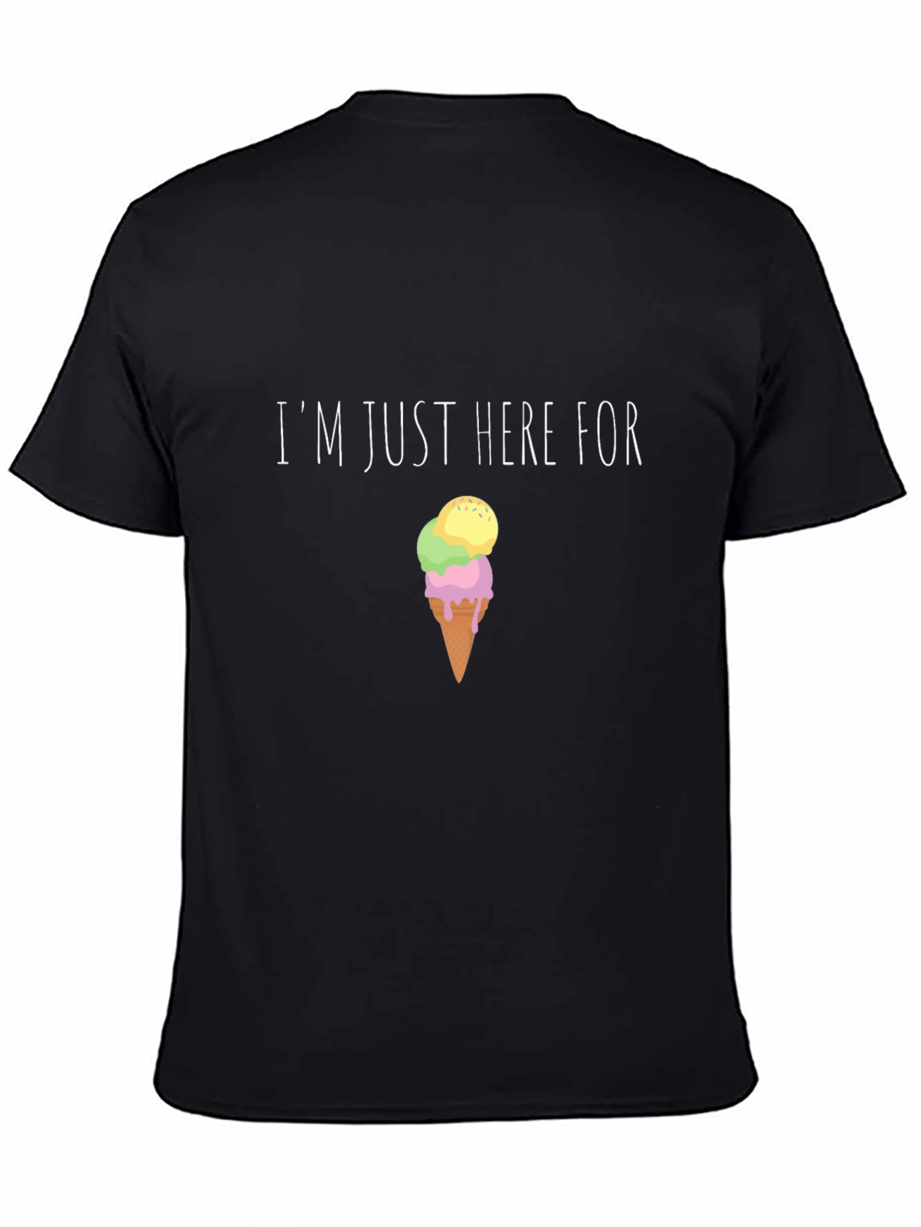 Im Just Here For Ice Cream Graphic Tee