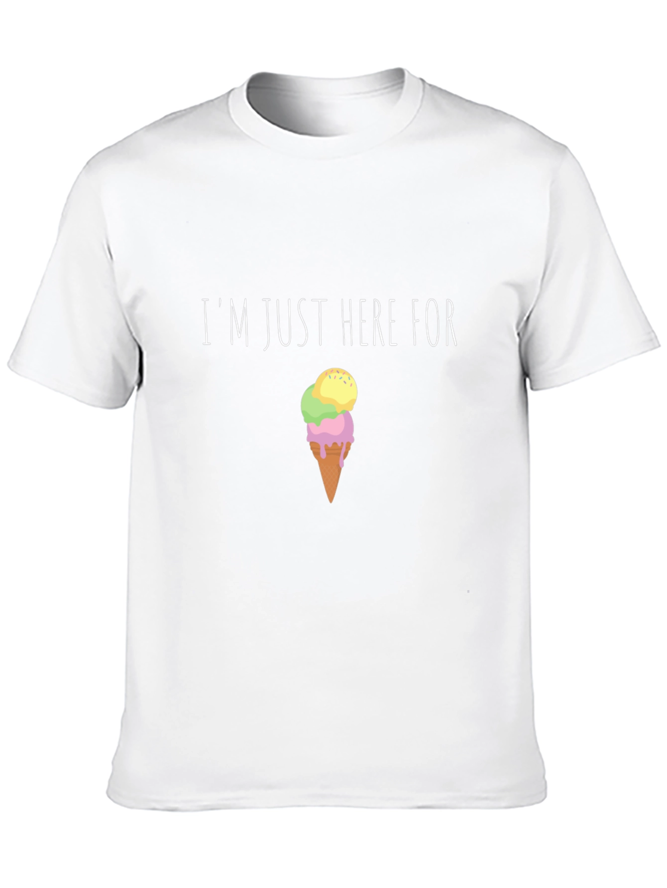Im Just Here For Ice Cream Graphic Tee