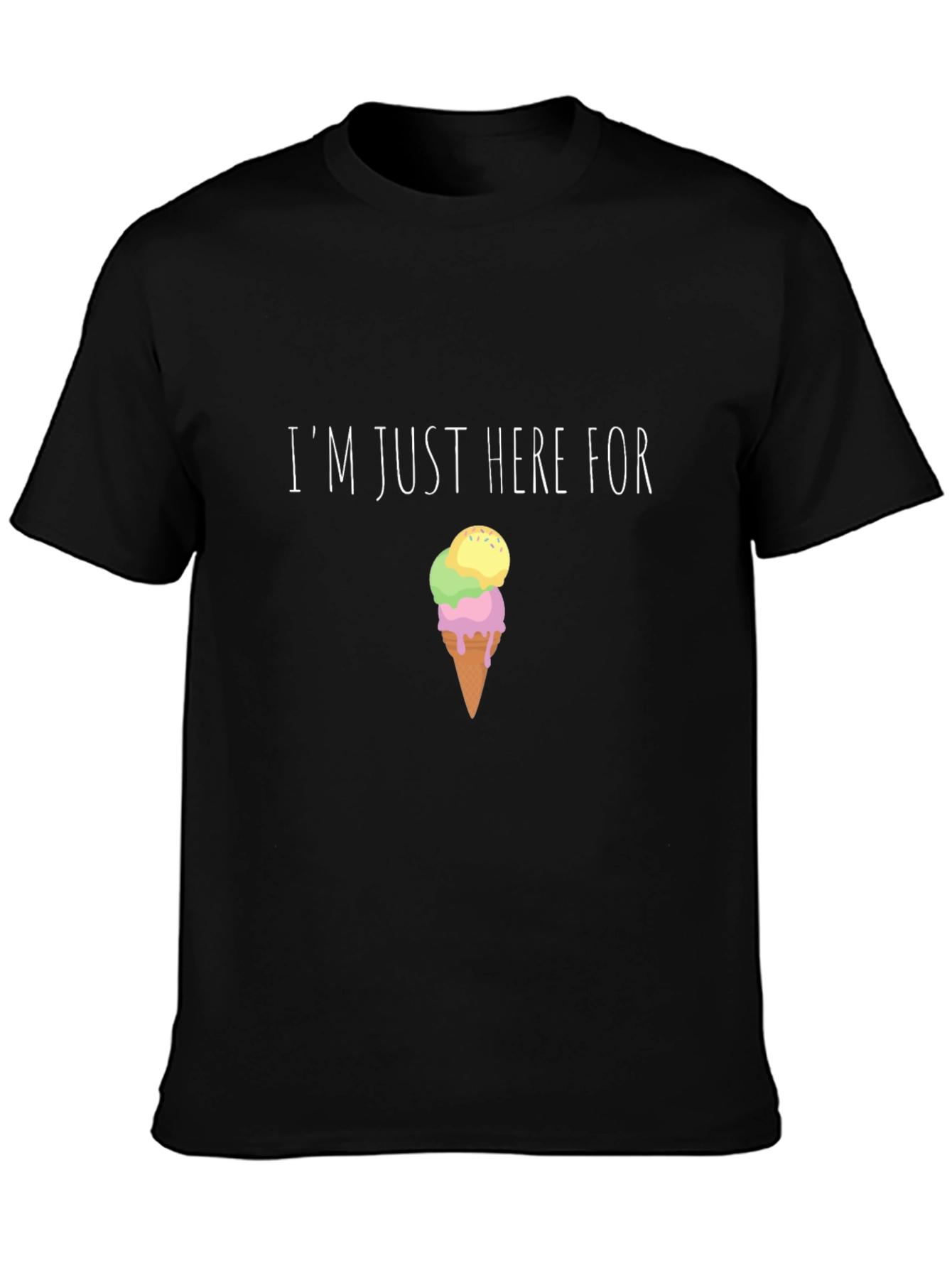 Im Just Here For Ice Cream Graphic Tee