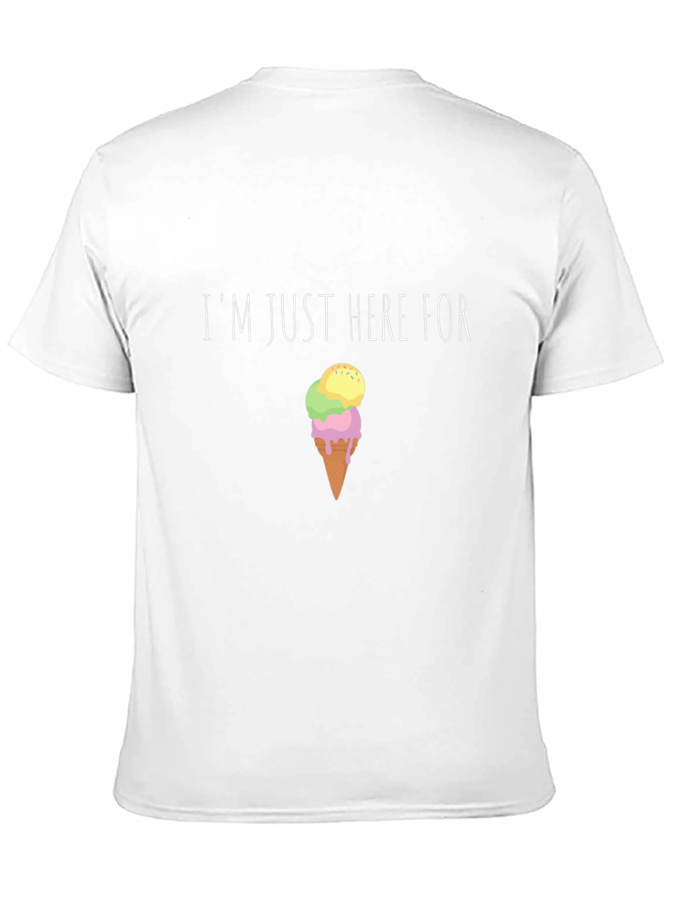 Im Just Here For Ice Cream Graphic Tee
