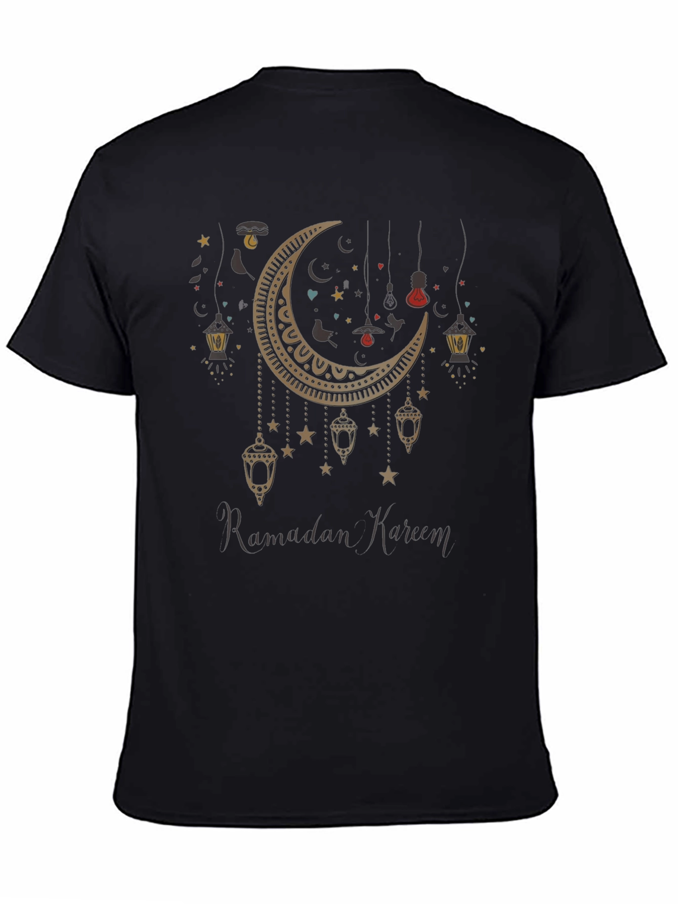 Ramadan Kareem T-Shirt - Crescent Moon Lantern Design