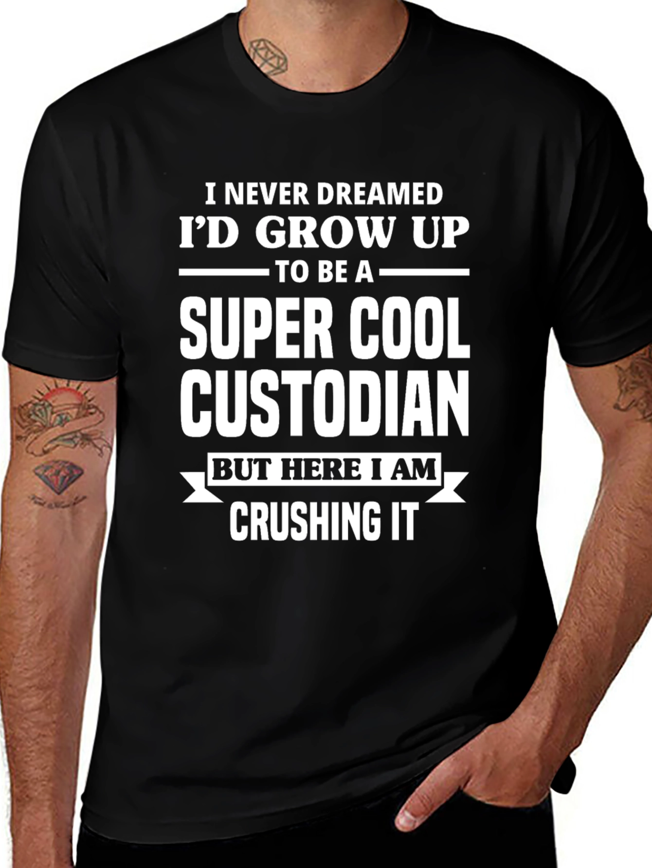 Super Cool Custodian T-Shirt - Funny Job Pride Tee