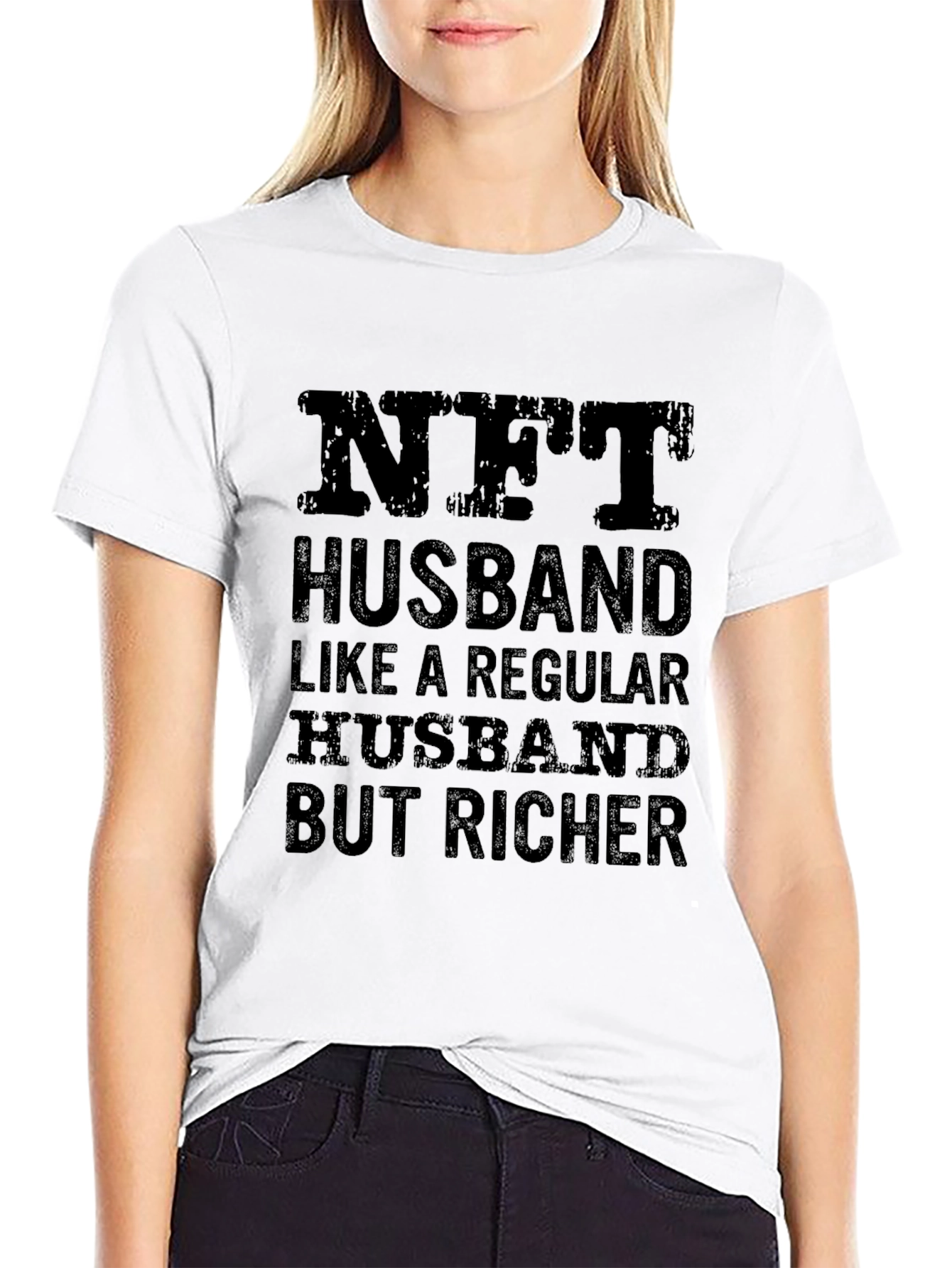 NFT Husband T-Shirt - Richer Husband Novelty Tee