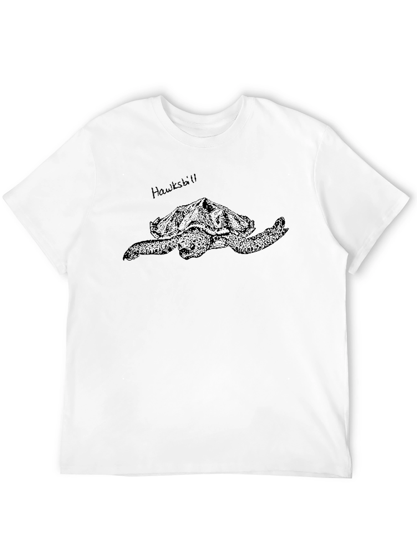Hawksbill Sea Turtle Graphic Tee - Black