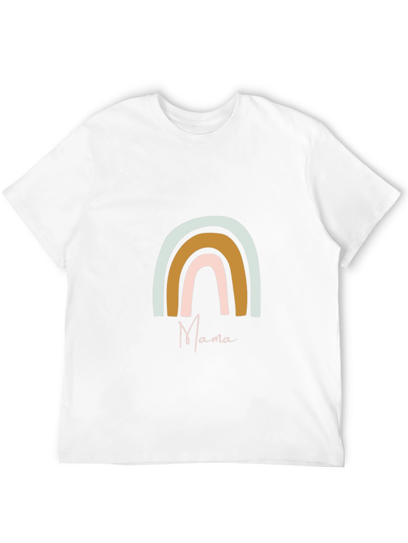 Mama Rainbow Graphic Tee - Soft & Stylish
