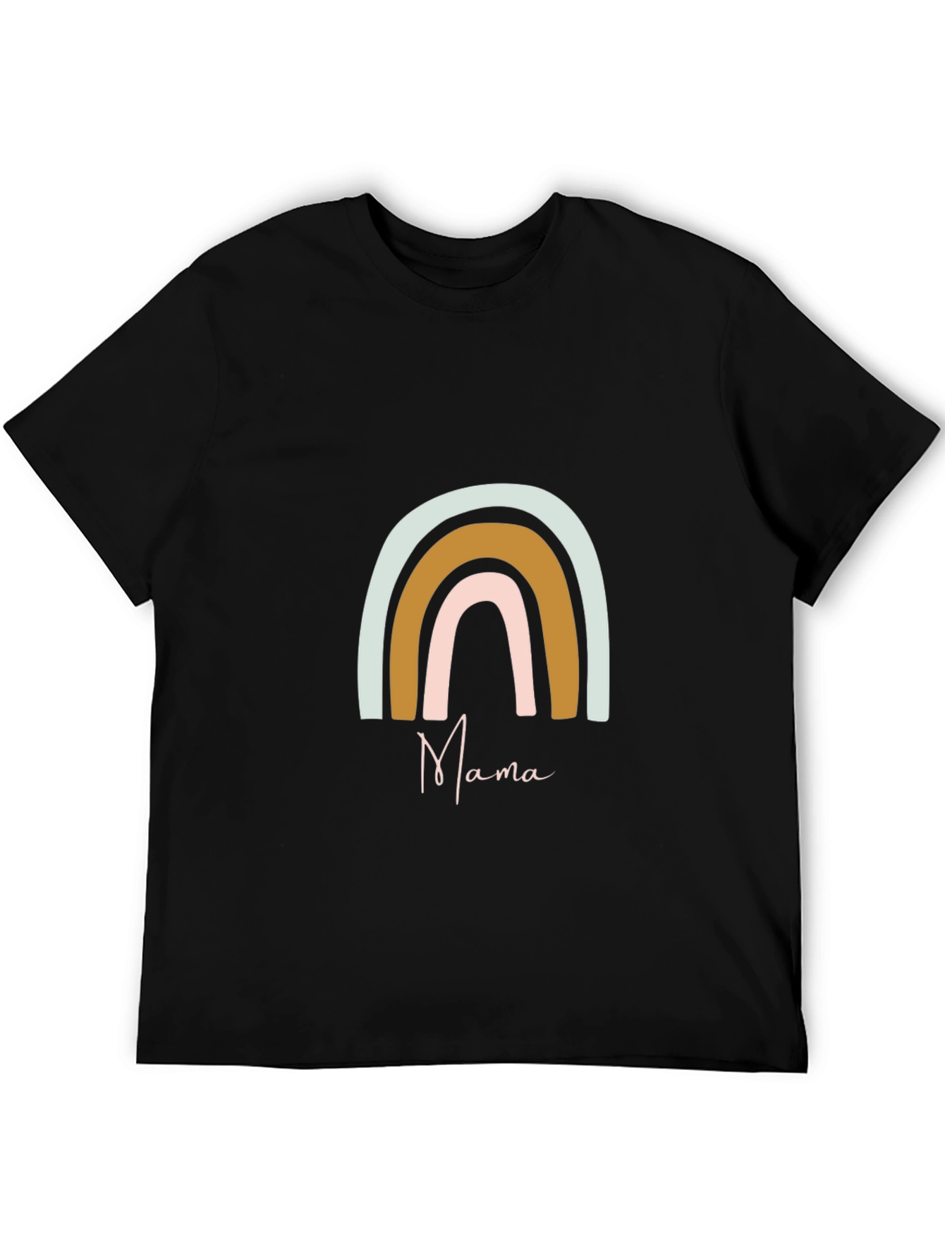 Mama Rainbow Graphic Tee - Soft & Stylish