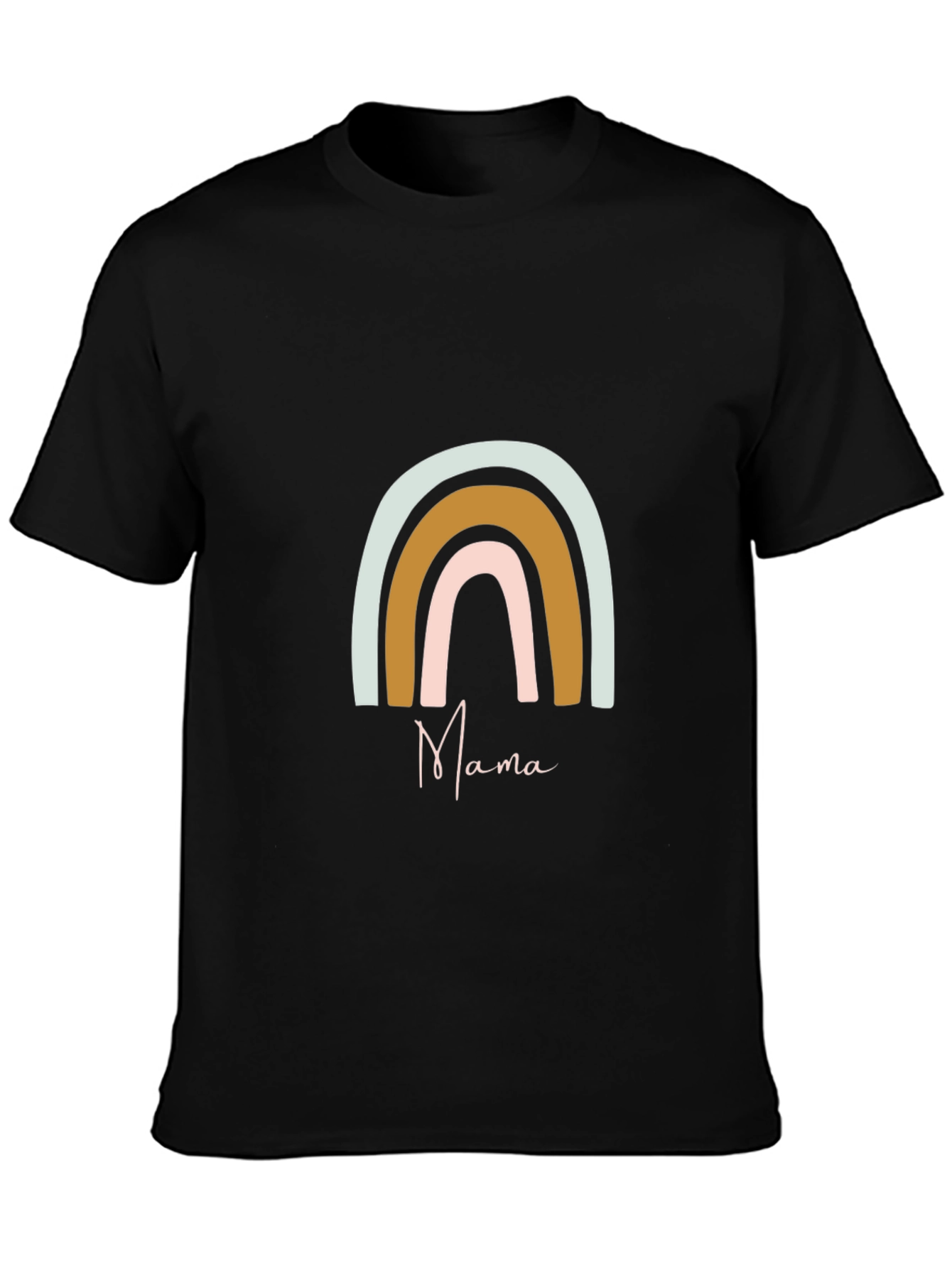 Mama Rainbow Graphic Tee - Soft & Stylish