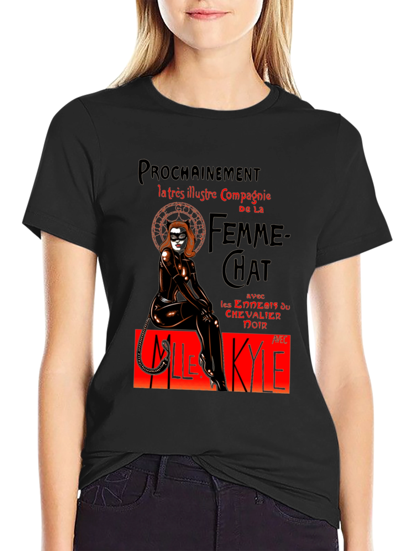 Catwoman Femme-Chat T-Shirt - Unique Design